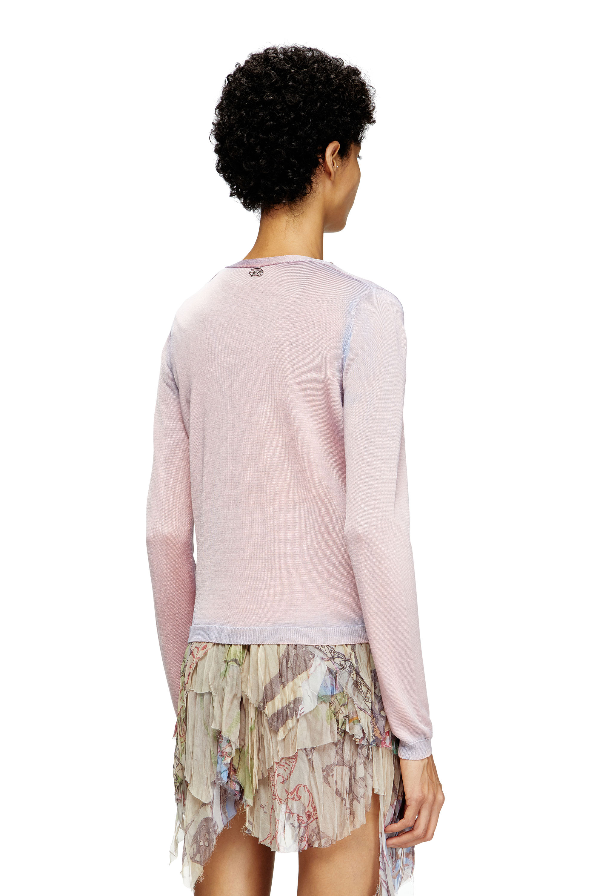 Diesel - M-VITTA, Woman's Dégradé cardigan in Pink - 3