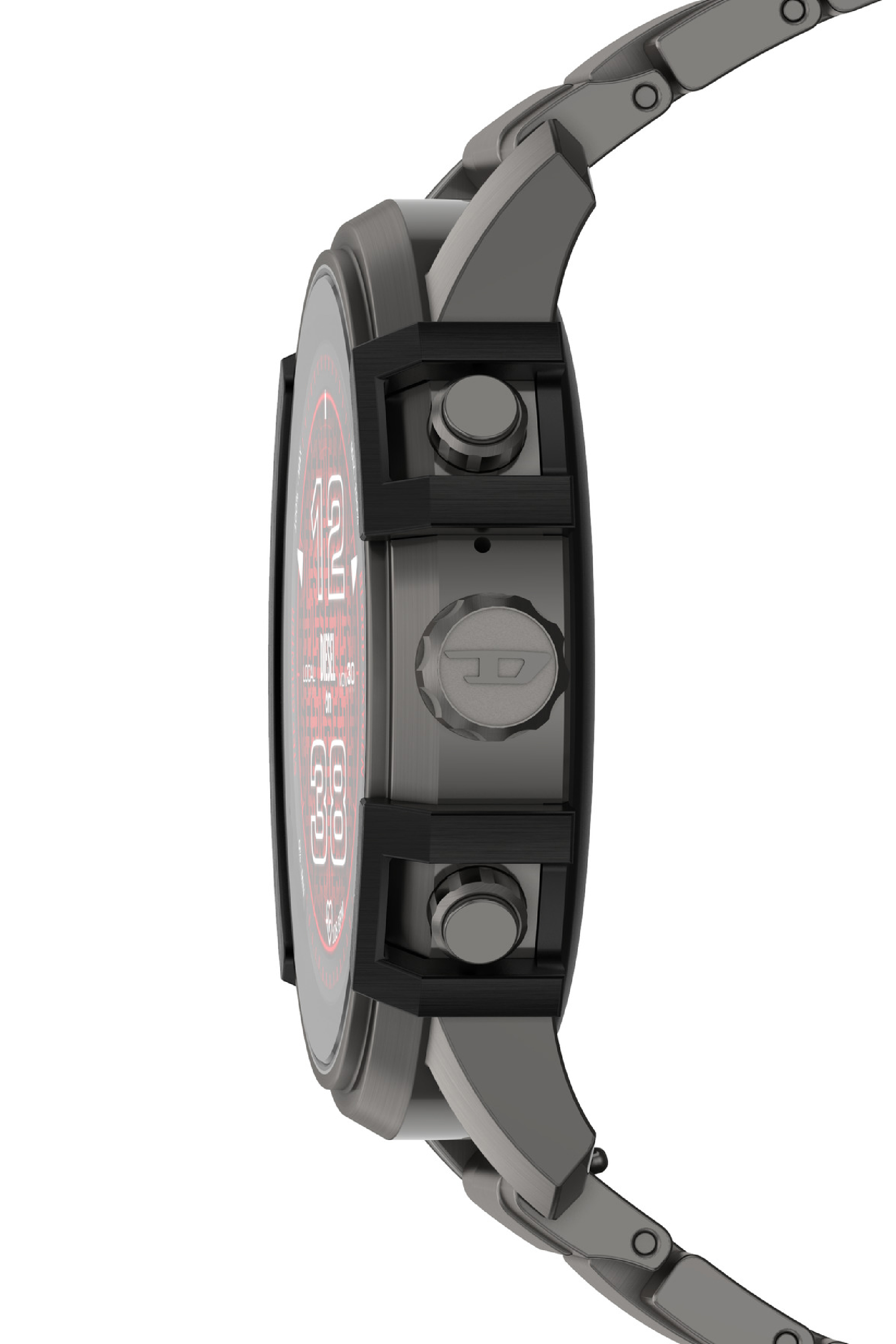 Diesel - DZT2042, Hombre Smartwatch Griffed de acero inoxidable in Gris - Image 3