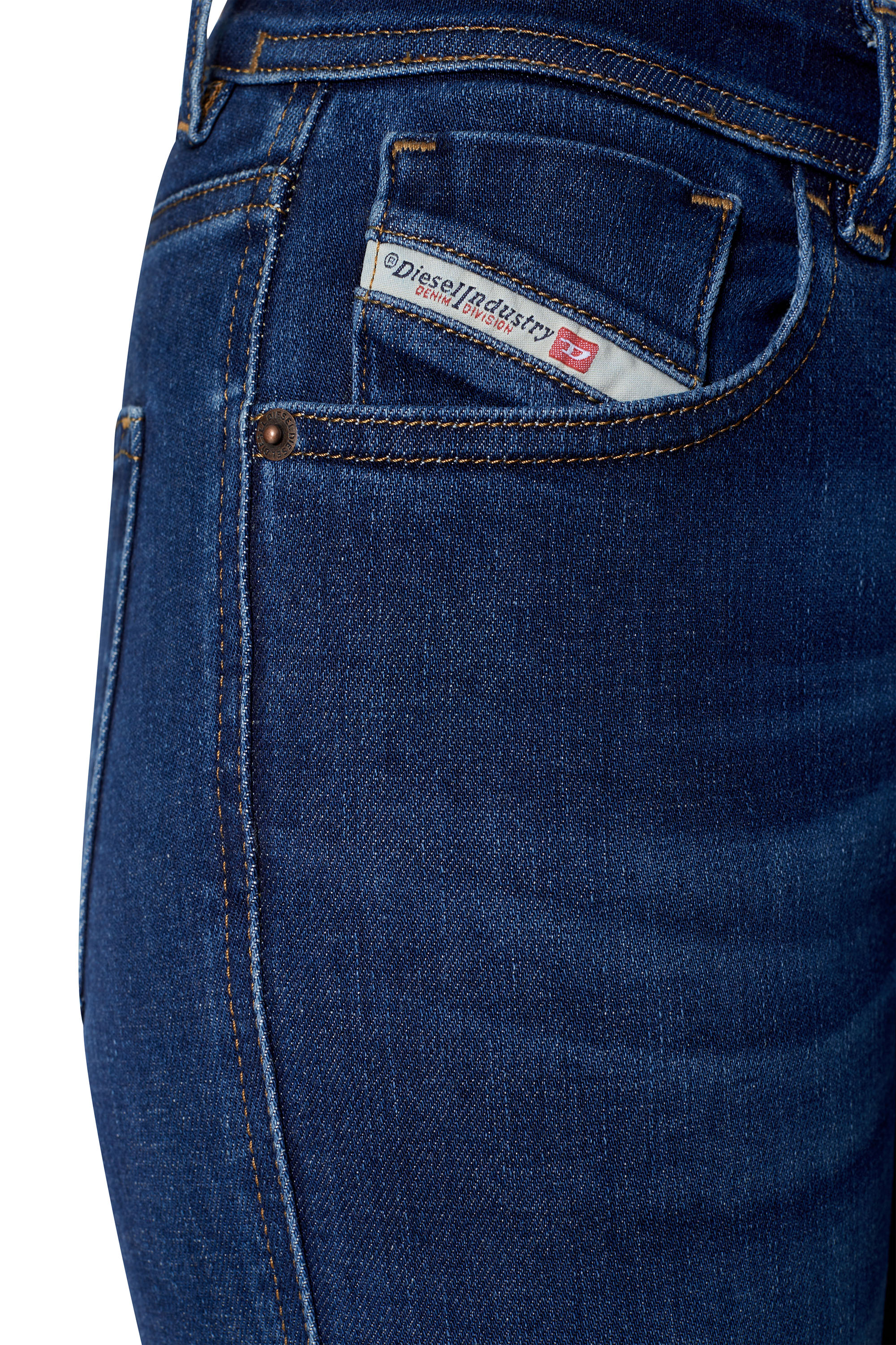 Diesel - Super skinny Jeans 2017 Slandy 09C19, Azul Oscuro - Image 3
