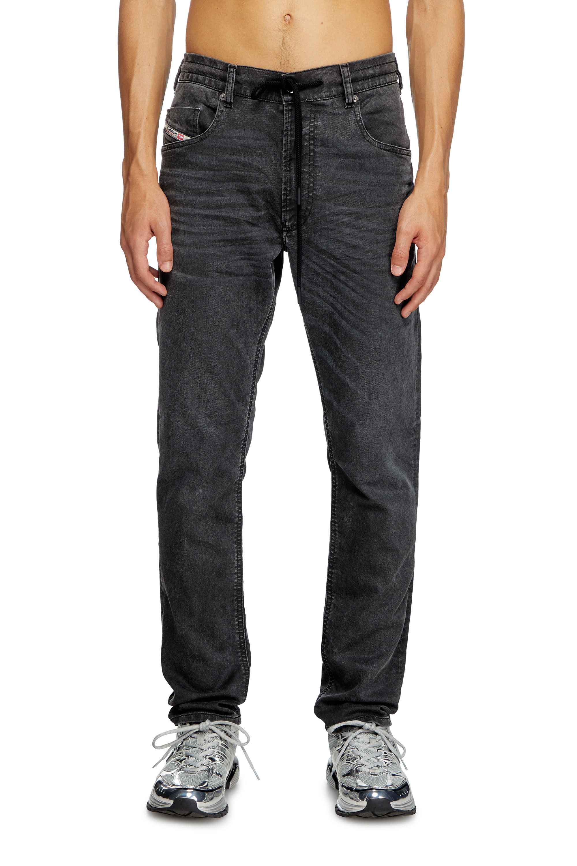 Diesel - Man's Regular 2030 D-Krooley Joggjeans® 09J75, Black - 2