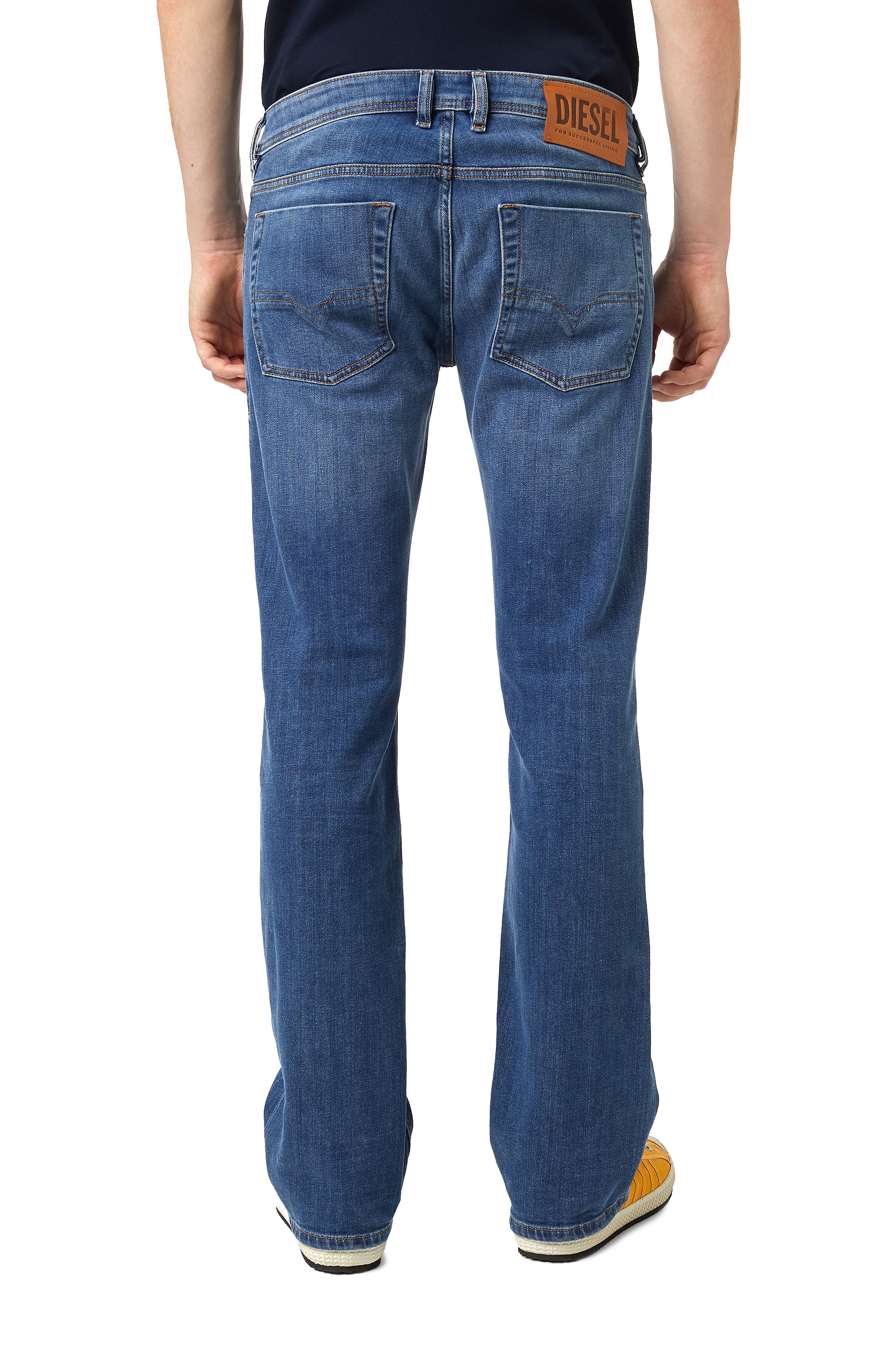 Diesel - Zatiny Bootcut Jeans 09A80, Medium Blue - Image 2