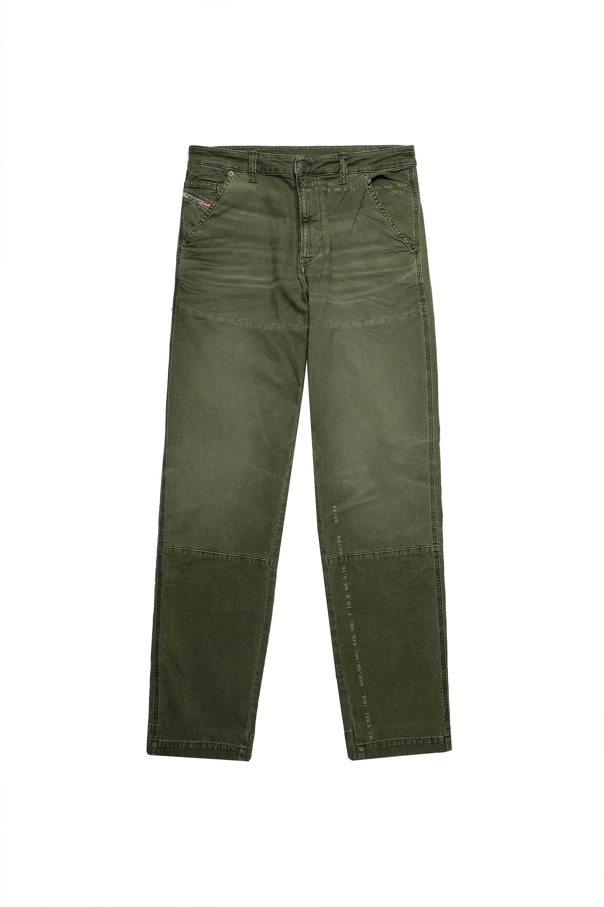 Diesel - D-Azerr Straight JoggJeans® 069WH, Military Green - Image 7