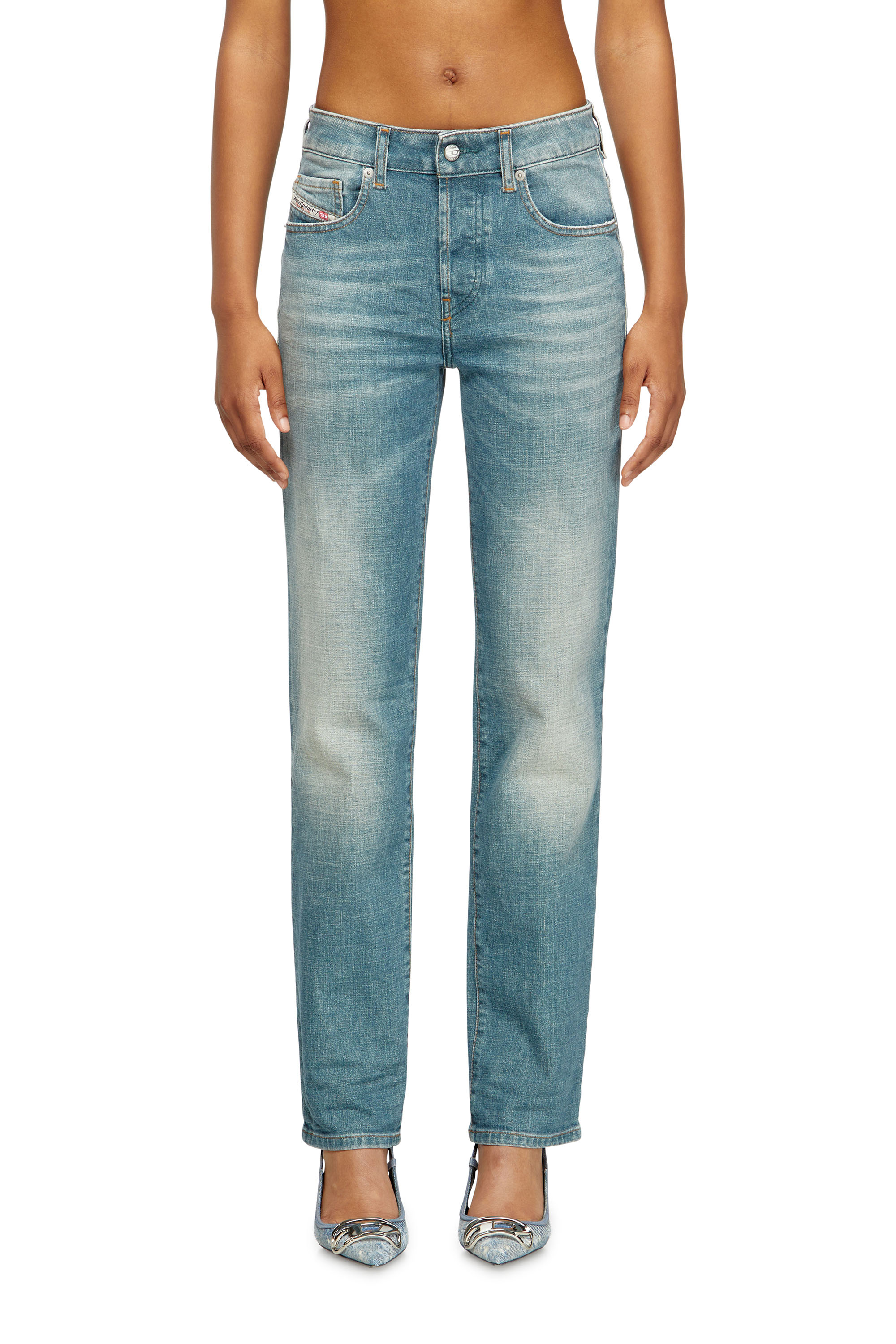 Diesel - Woman's Regular Jeans 1989 D-Mine 09M58, Medium blue - 2