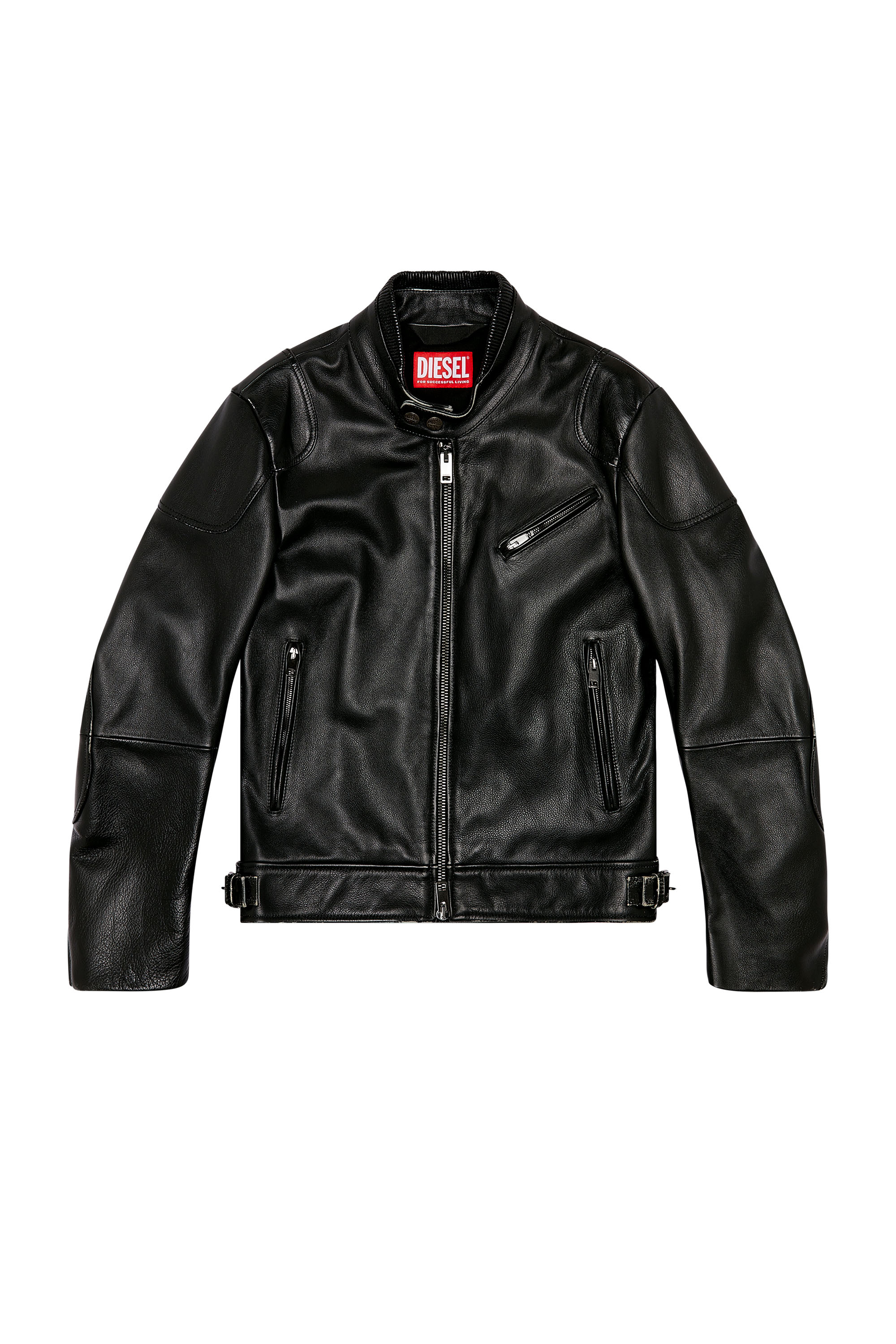 hombre Chaqueta De Cuero Negro Ajustado Chaqueta biker de piel – Majestic  Leather