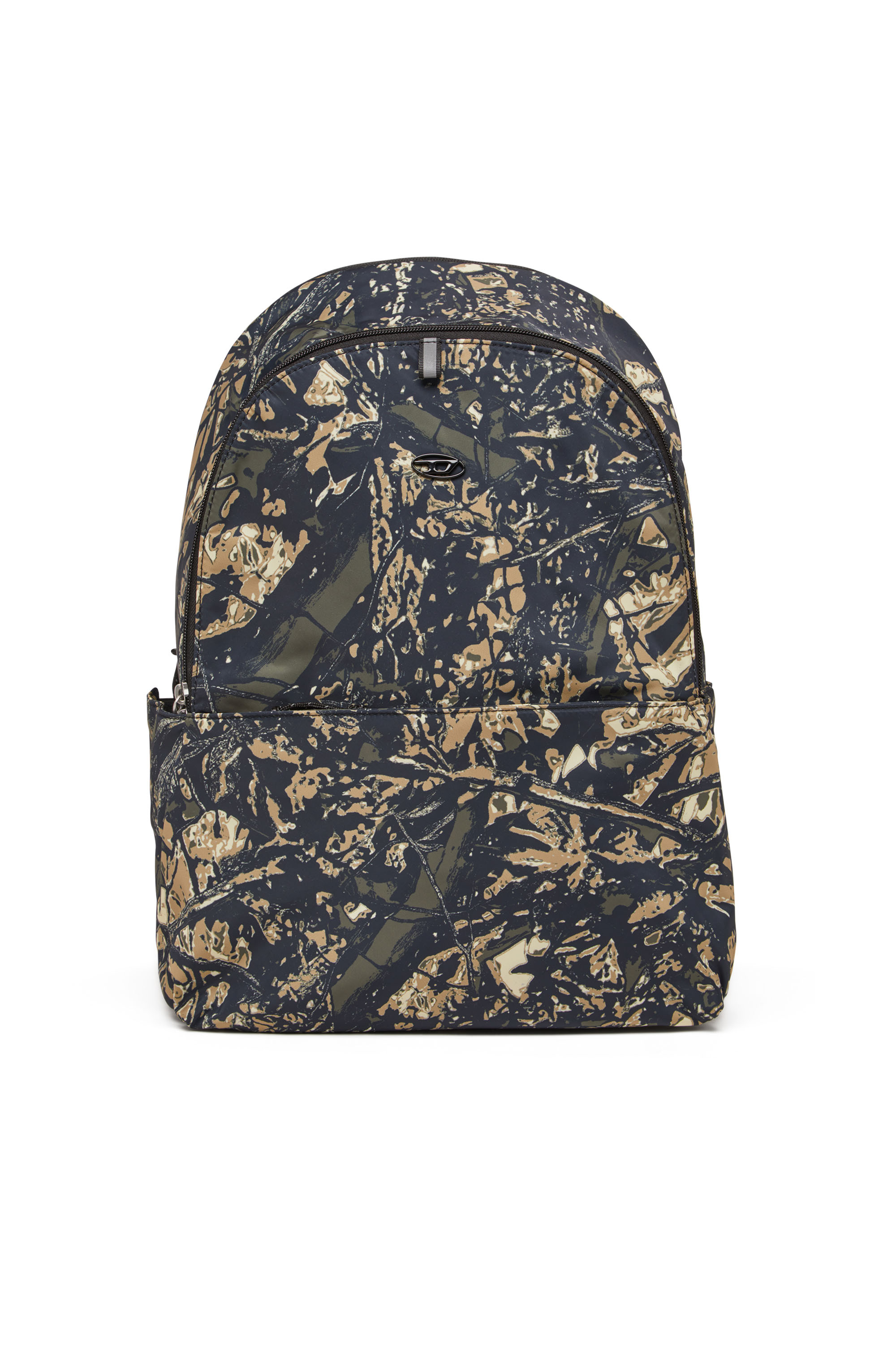 Diesel - D-PACK BACKPACK X, D-Pack-Mochila de tejido con estampado de camuflaje Hombre in Verde - 1