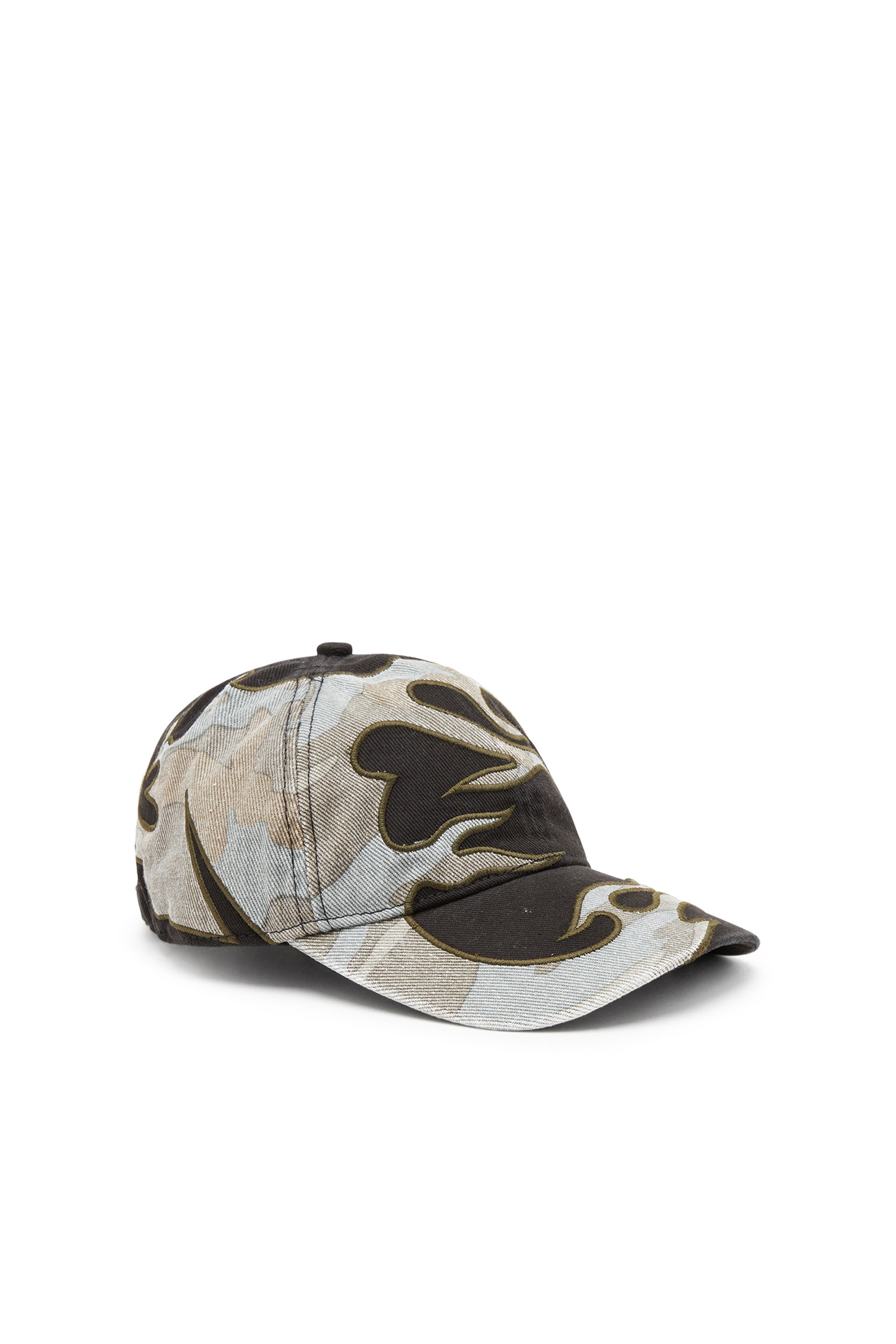 完売品 DIESEL c-Flama CAP キャップ Men's Baseball cap with camo flames | Multicolor | Diesel