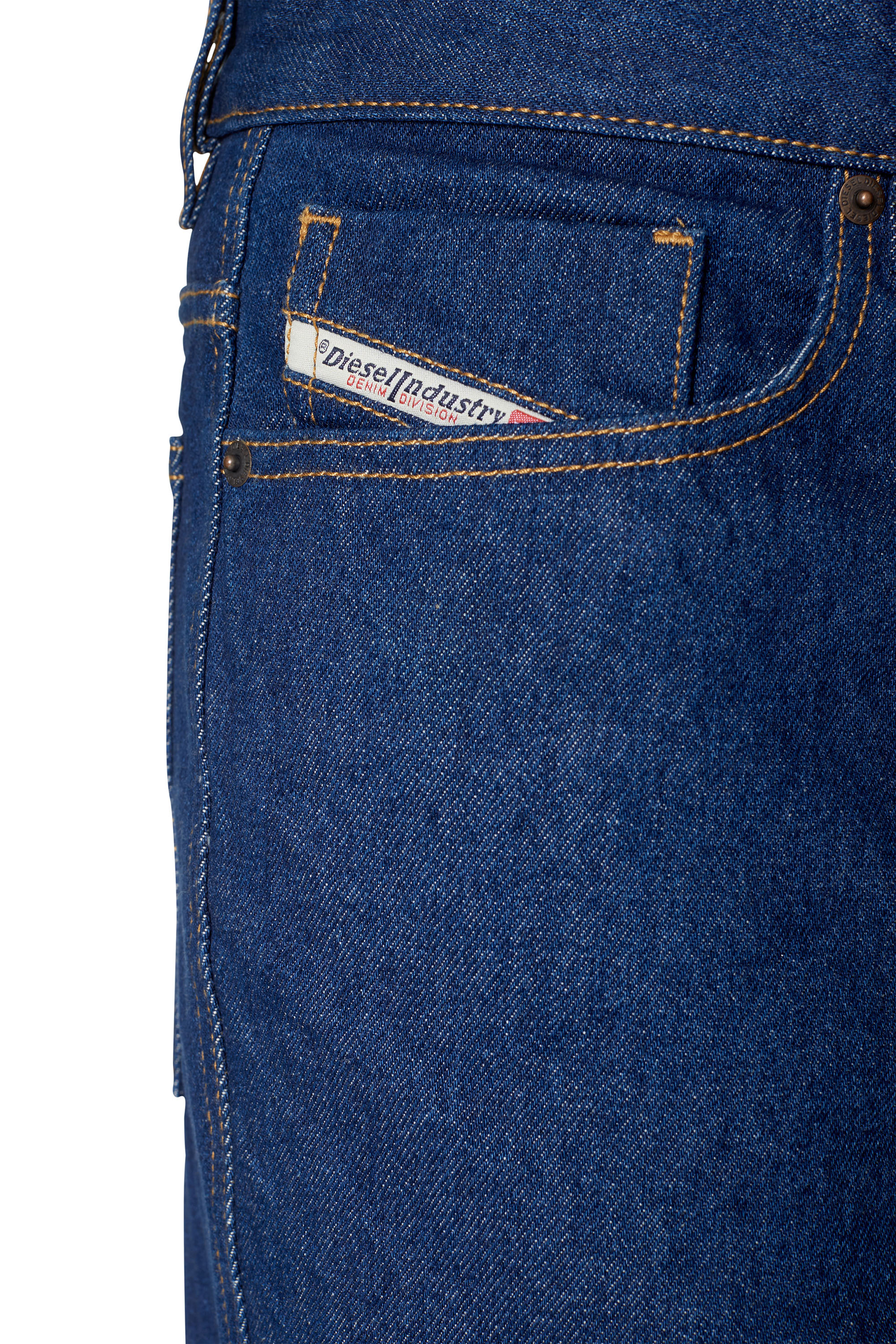 Diesel - 1955 007A5 Straight Jeans, Azul Oscuro - Image 3