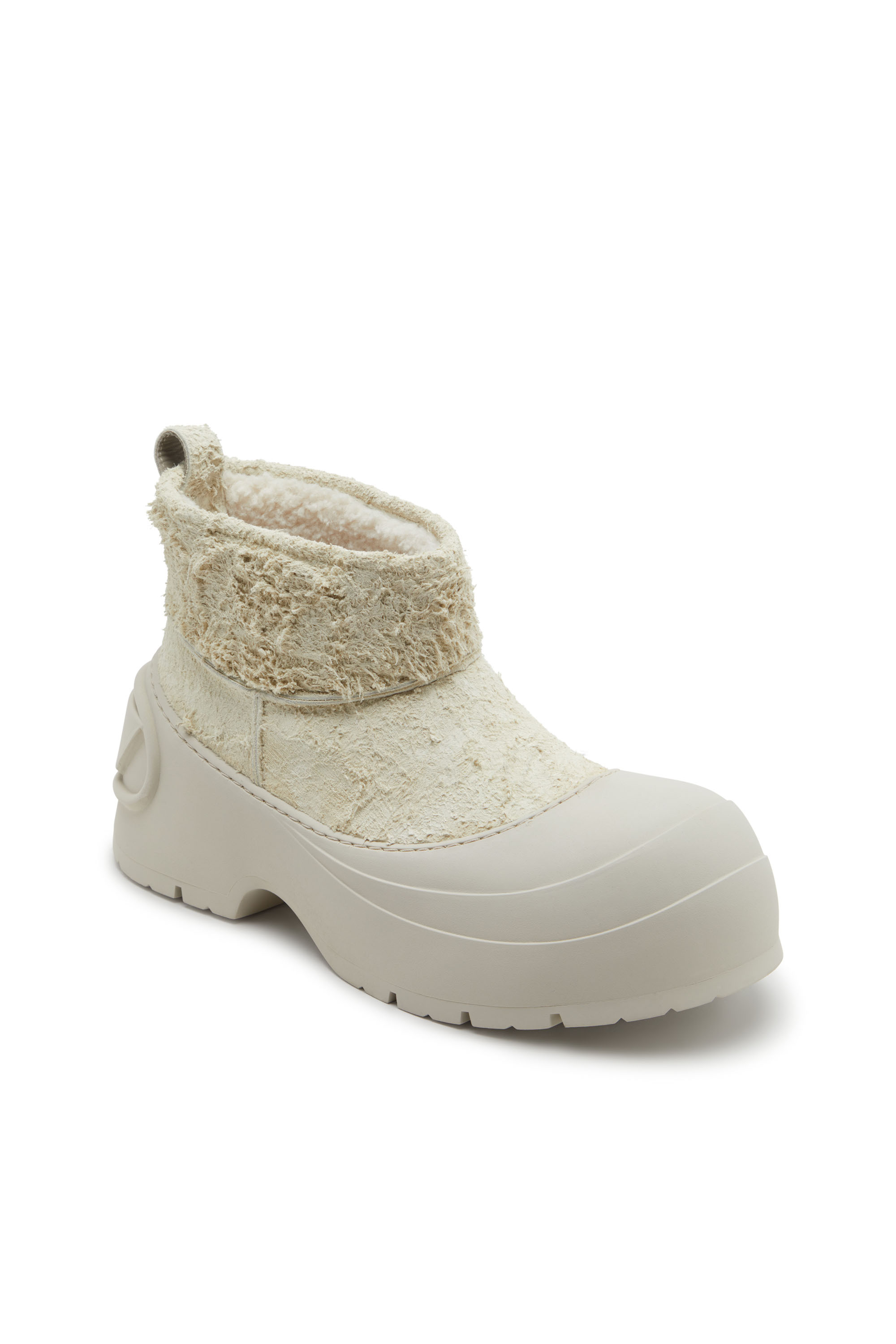 Diesel - D-DONALD MONTONE, Botines gruesos con suela dentada Hombre in Blanco - 6