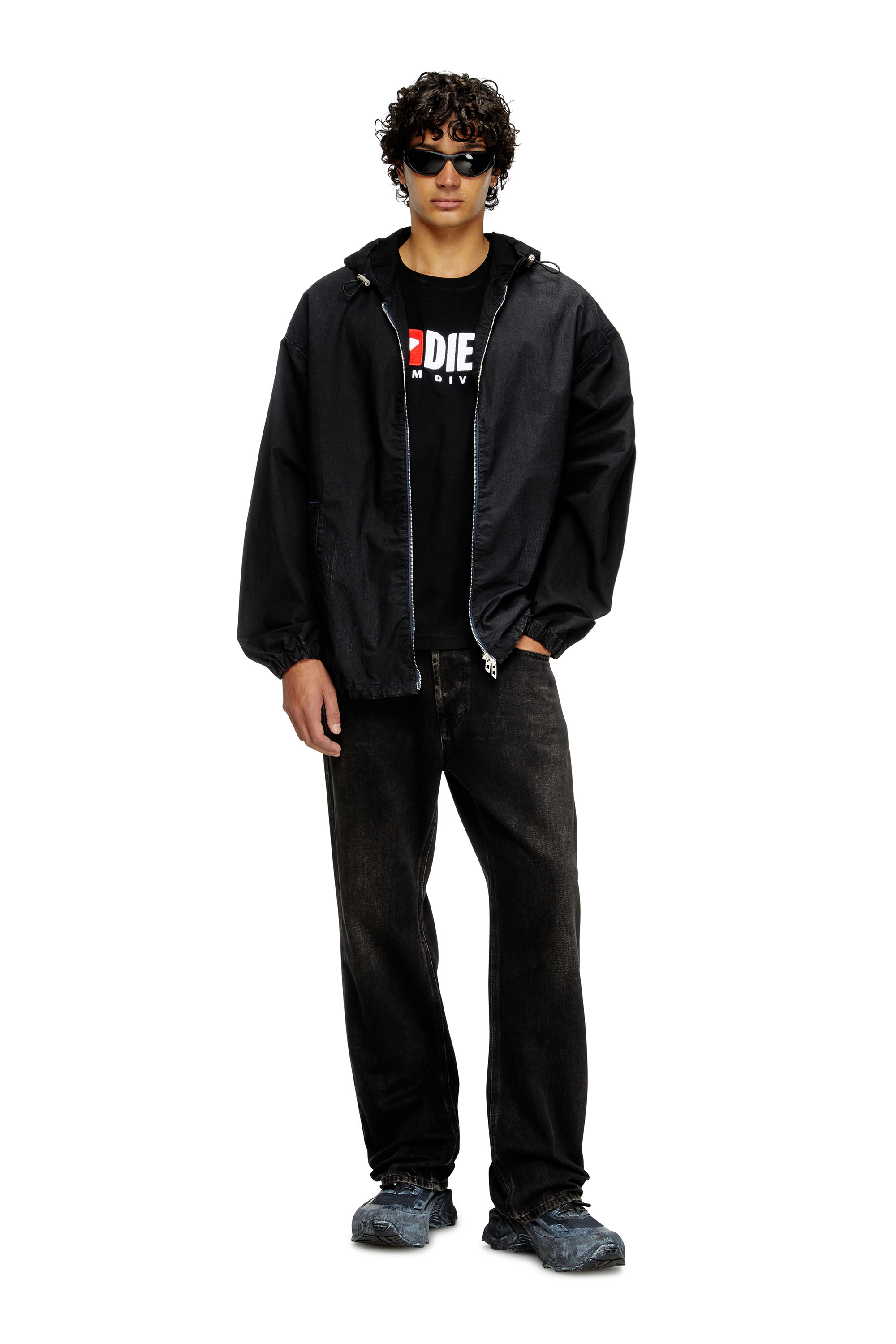 Diesel - T-ISCO-DIV, Camiseta sin mangas con logotipo estampado en el pecho Hombre in Negro - 2