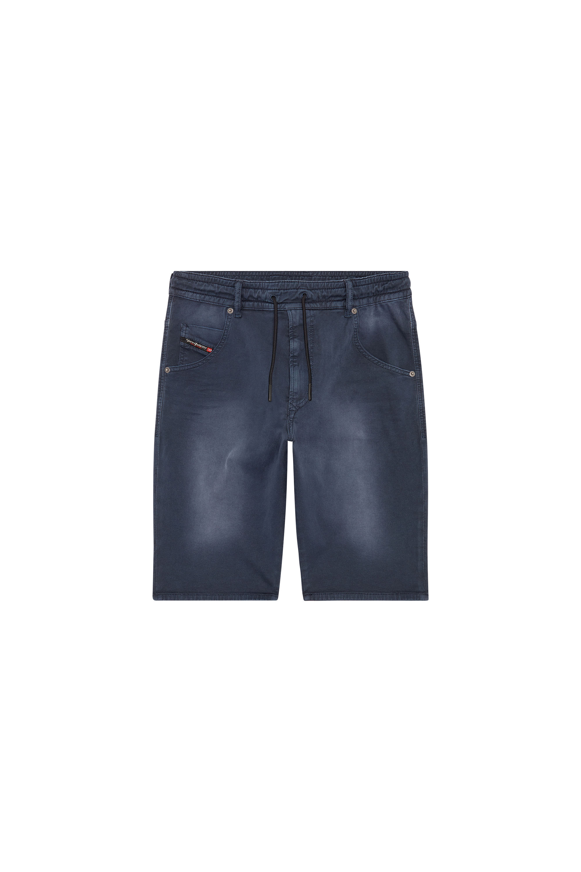 Diesel - D-KROOSHORT-Z JOGGJEANS, Man Coloured shorts in JoggJeans® in Blue - Image 5