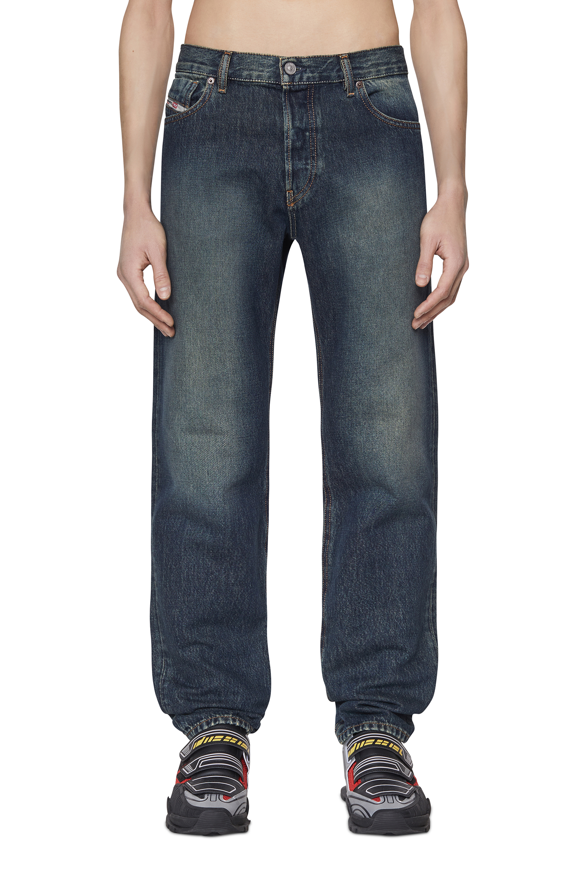 Diesel - 2010 D-Macs 09C04 Straight Jeans, Azul Oscuro - Image 1