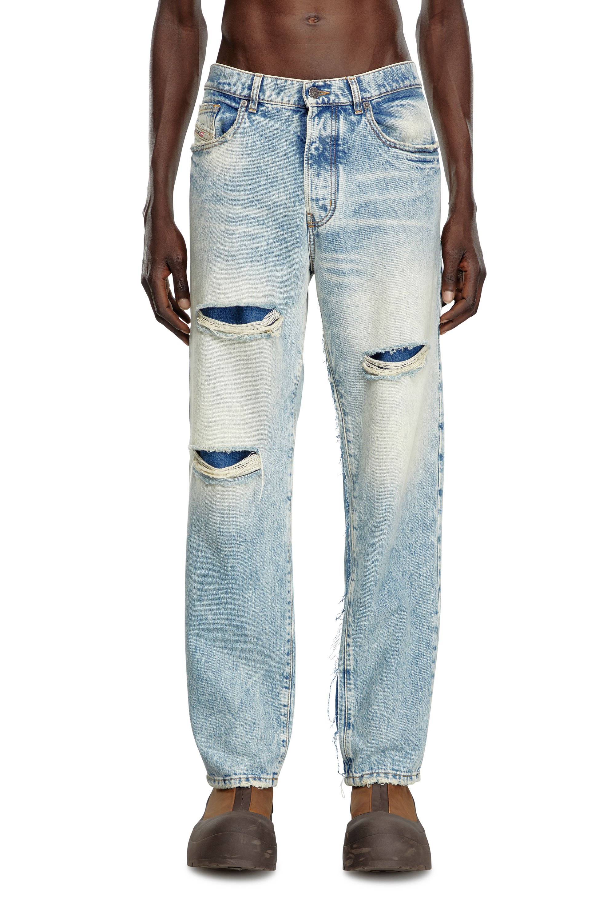 Diesel - Straight Jeans D-Fire 0AJEN, Hombre Straight Jeans - D-Fire in Azul marino - Image 2