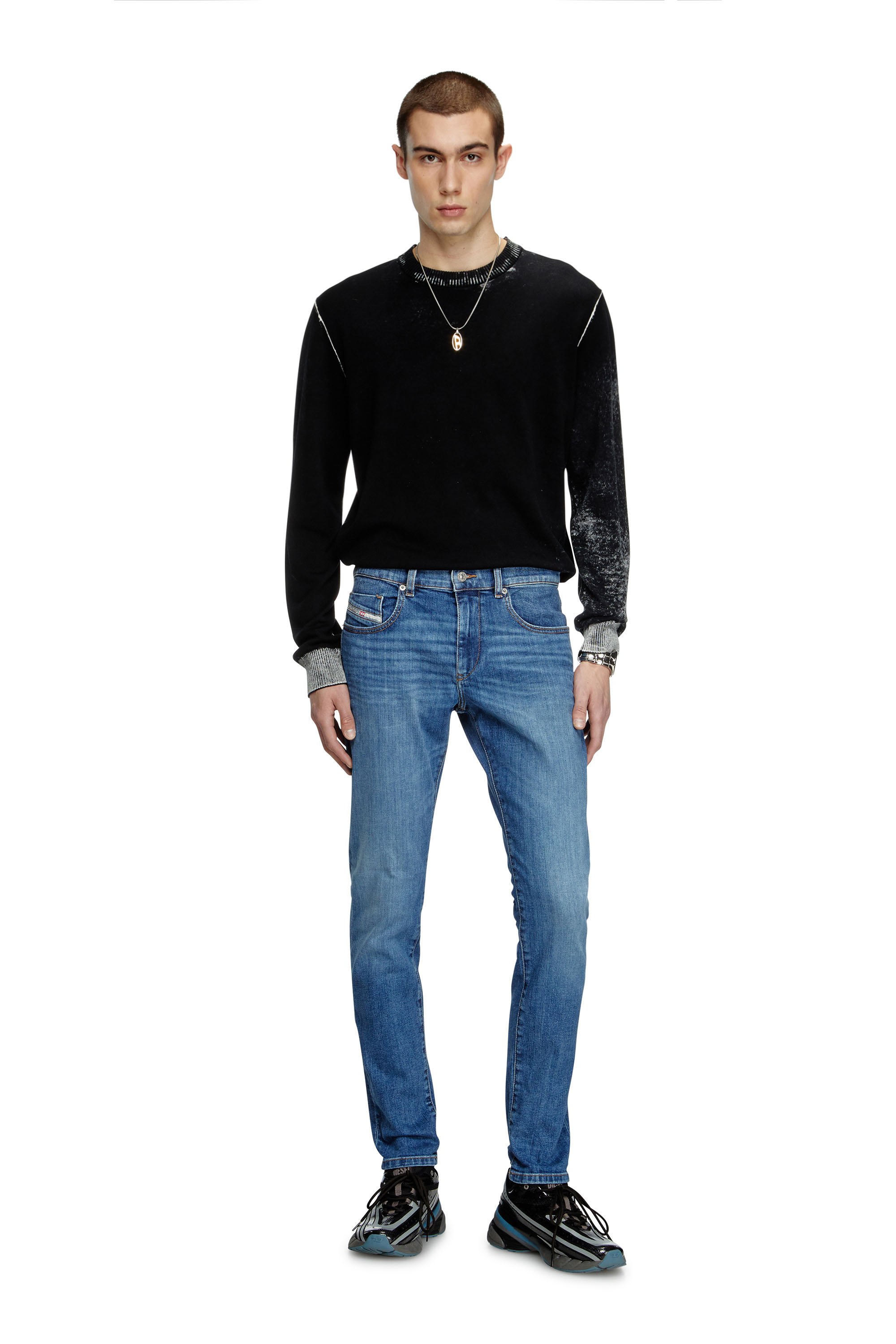 Diesel - Man's Slim Jeans 2019 D-Strukt 0KIAL, Light Blue - 1