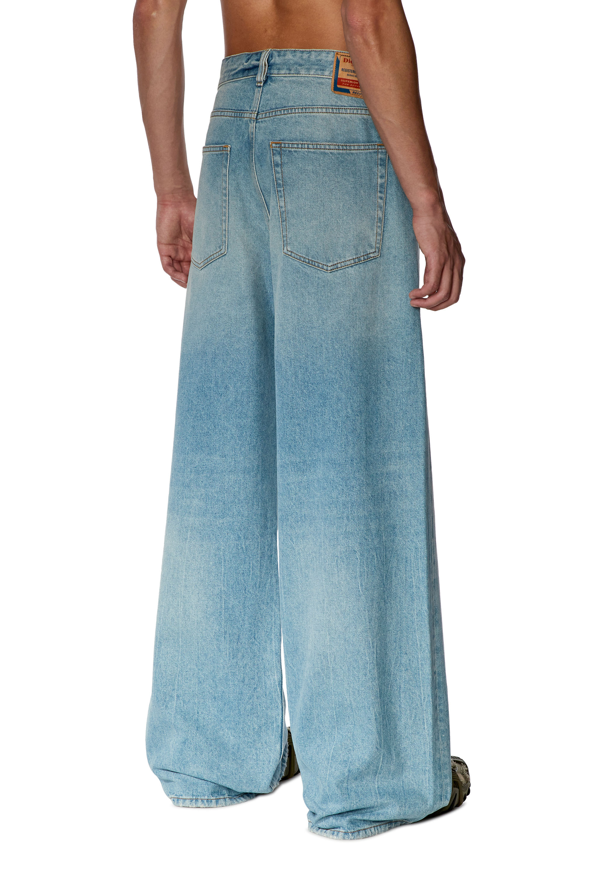 Diesel - Straight Jeans D-Rise 09E25, Light Blue - Image 4