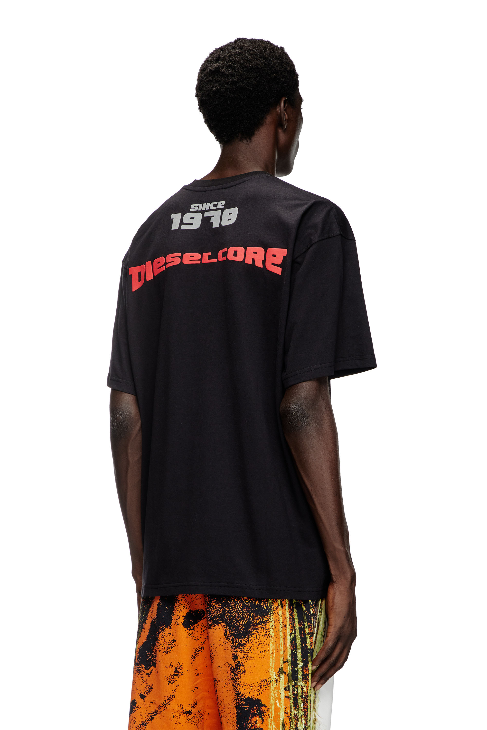 Diesel - T-BOXTY, Camiseta con estampado Livestream Hombre in Negro - 2