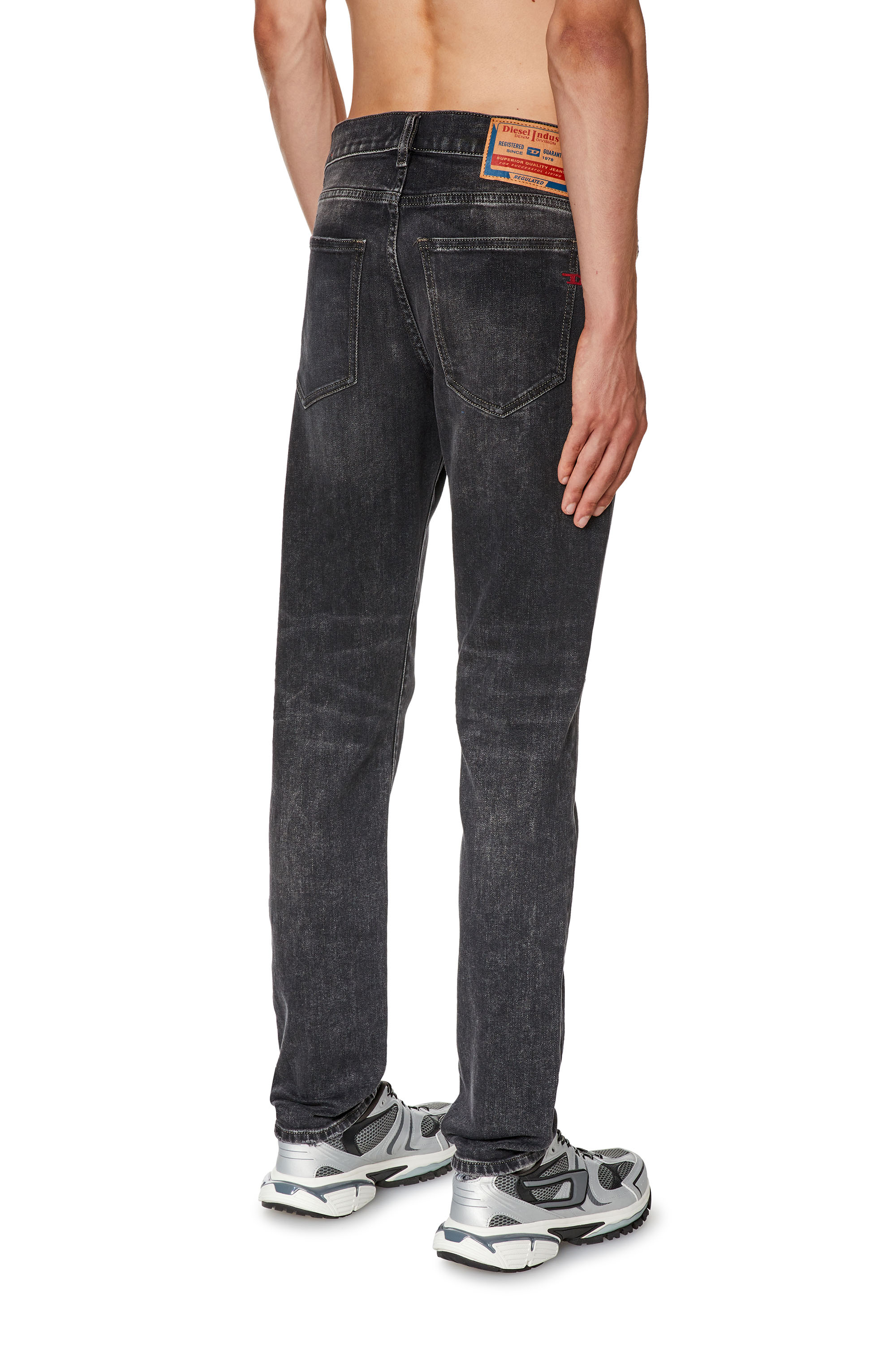 Diesel - Slim Jeans 2019 D-Strukt E69RC, Black/Dark grey - Image 3