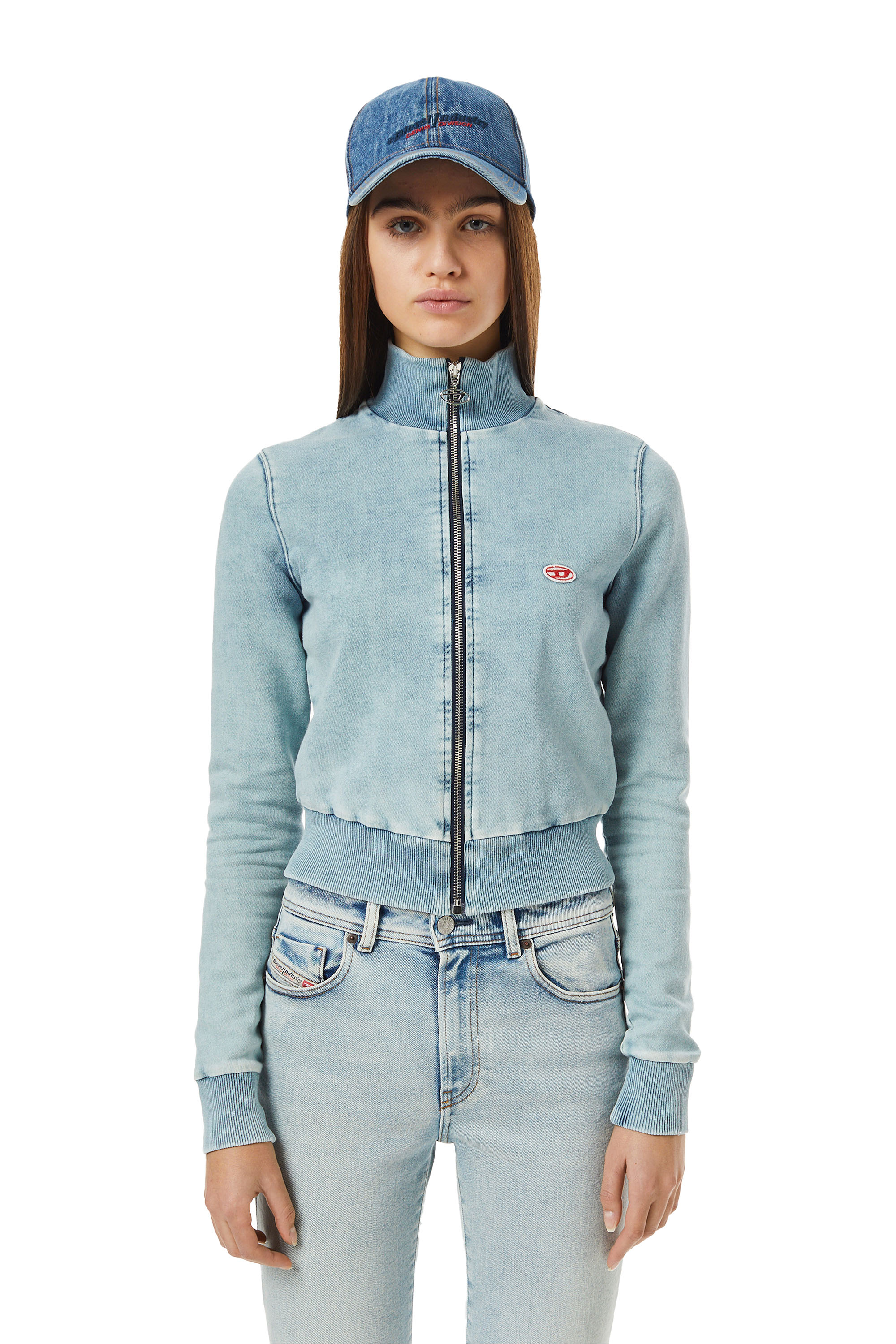 D-EMY TRACK DENIM SWEATSHIRT