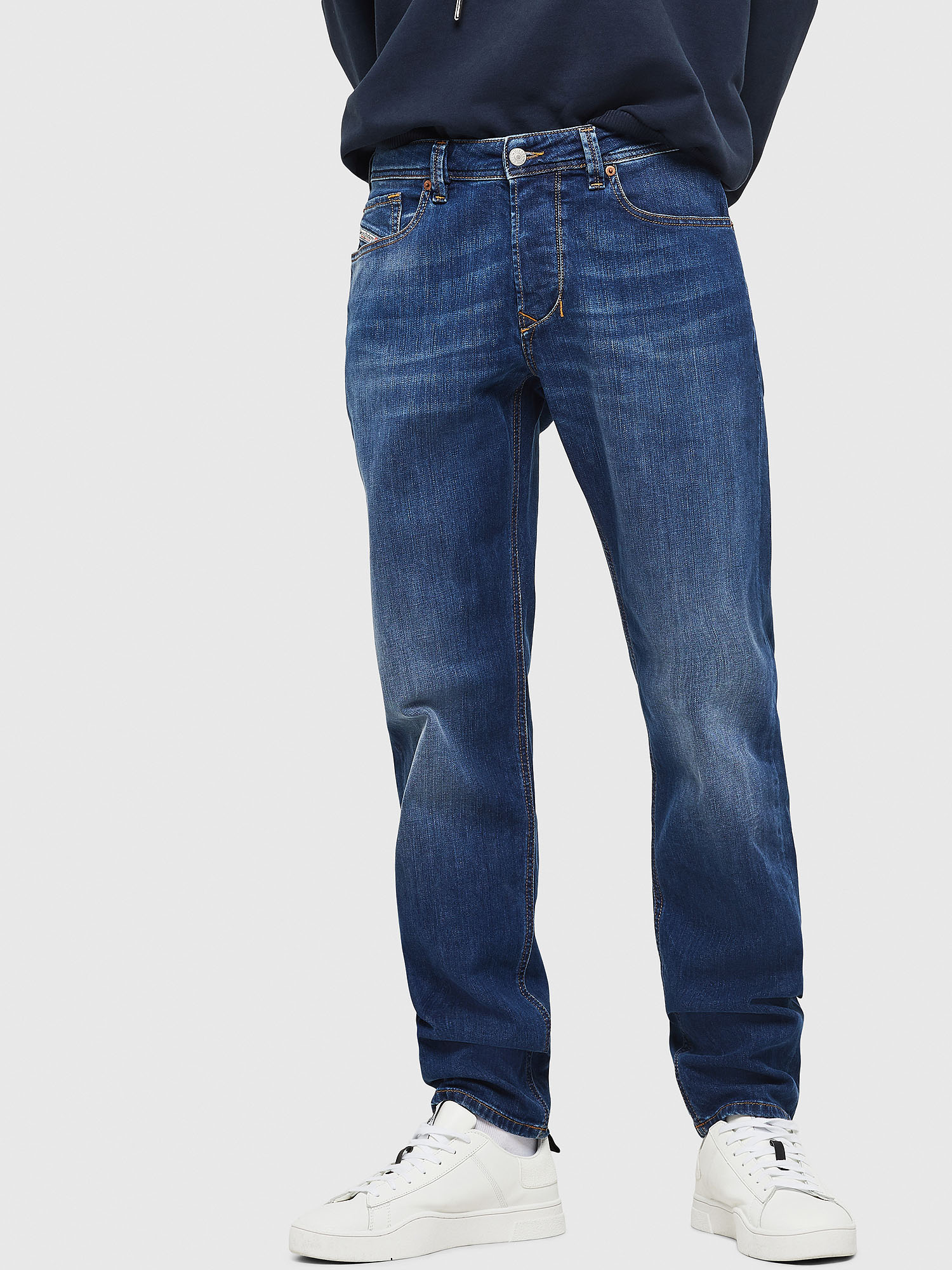 LARKEE-BEEX 082AZ Men: Tapered Medium blue Jeans | Diesel