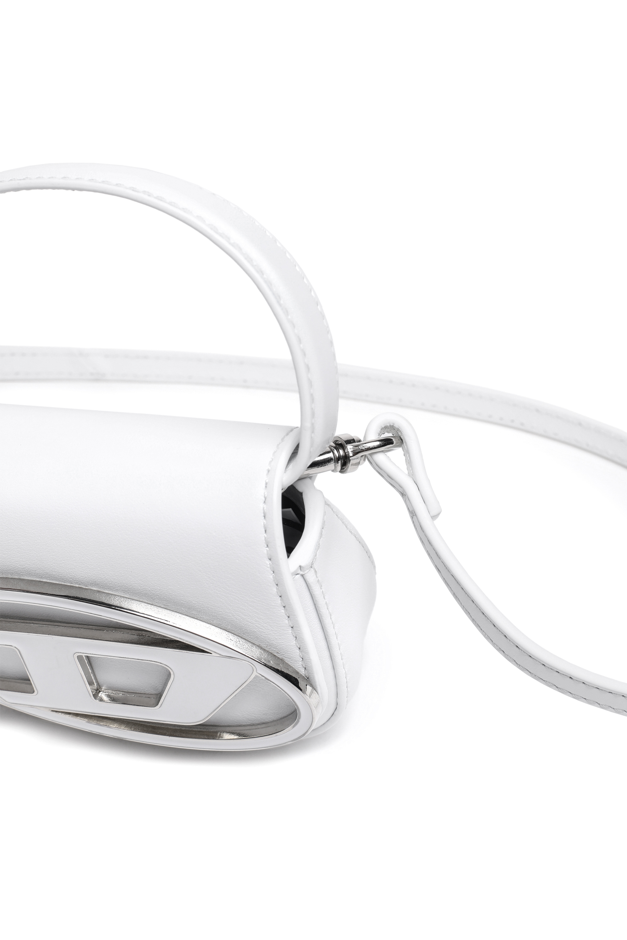 Diesel - 1DR XS, Woman 1DR XS-Iconic mini bag with D logo plaque in White - Image 6