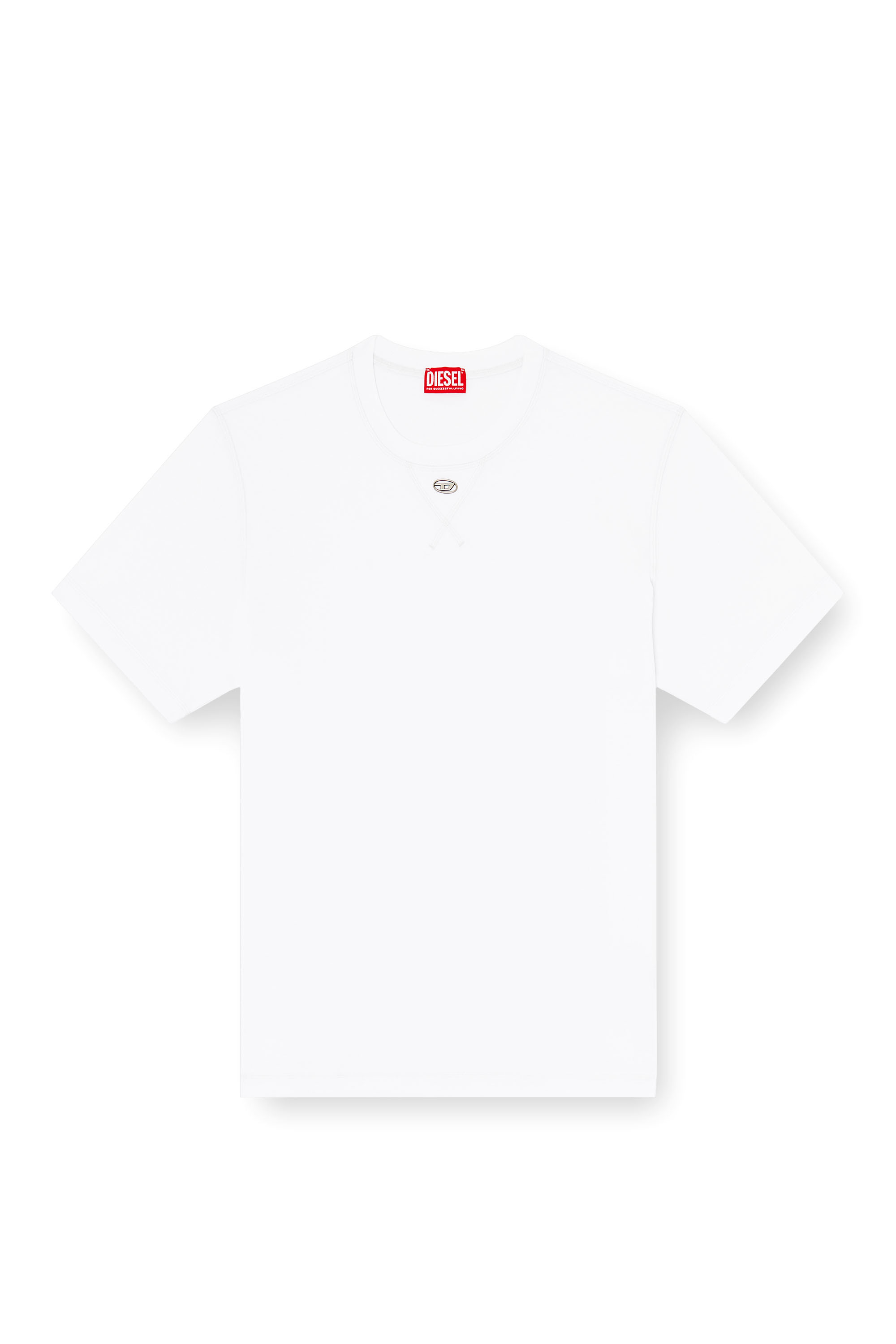 Diesel - T-MADJUST-TR, Regular T-shirt with crew neck and Oval D Hombre in ToBeDefined - 3