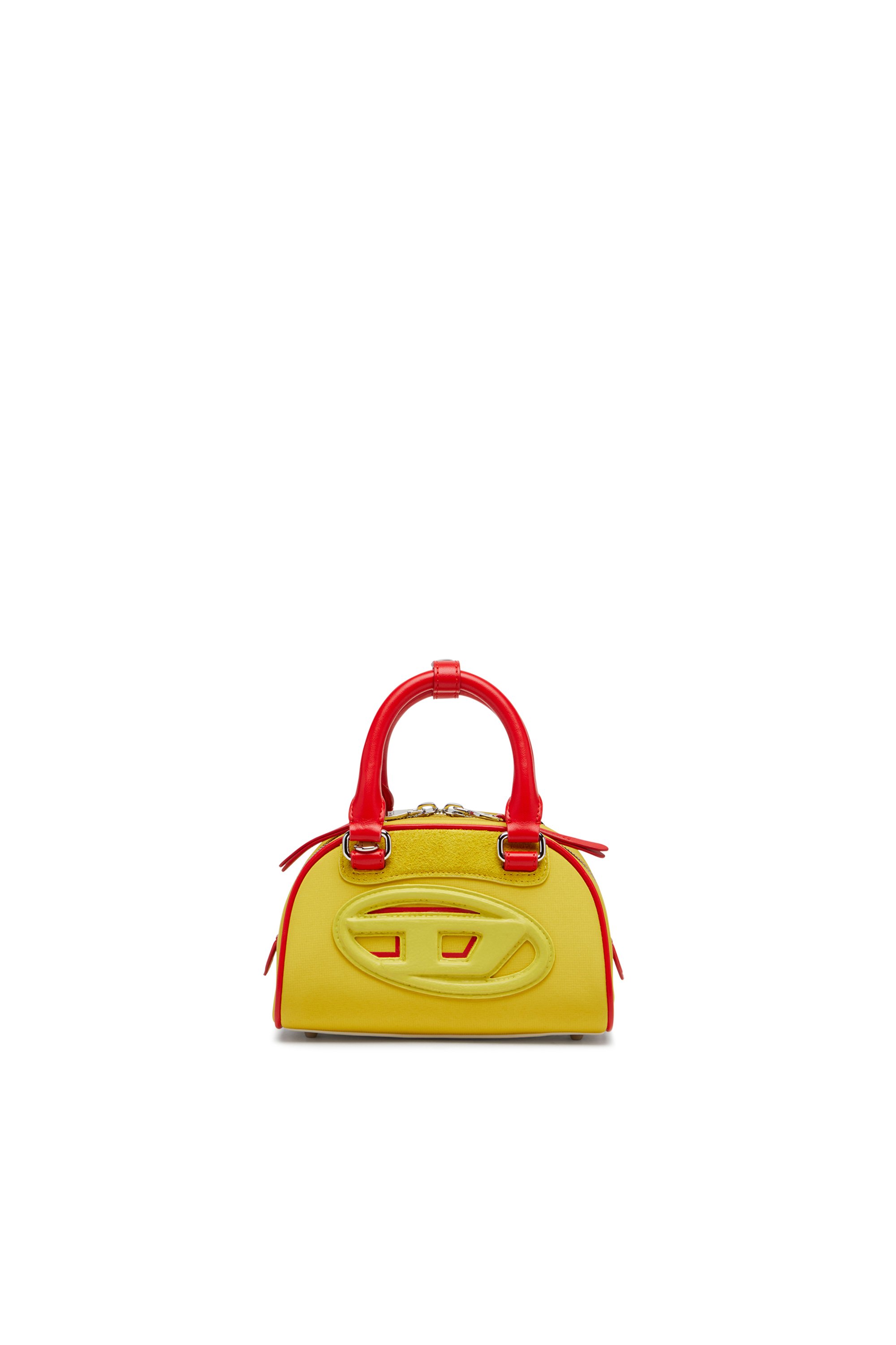 Diesel - 1DR DOME CROSSBODY, 1DR Dome-Mini bolso de bloques de color tipo bowling Mujer in Amarillo - 1