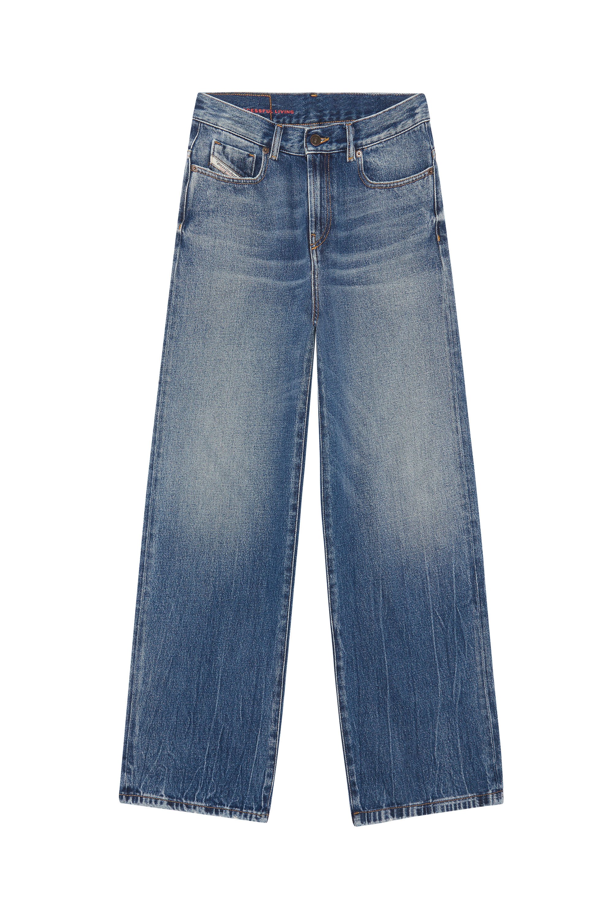 Diesel - 2000 Widee 09E03 Bootcut and Flare Jeans, Medium blue - Image 6