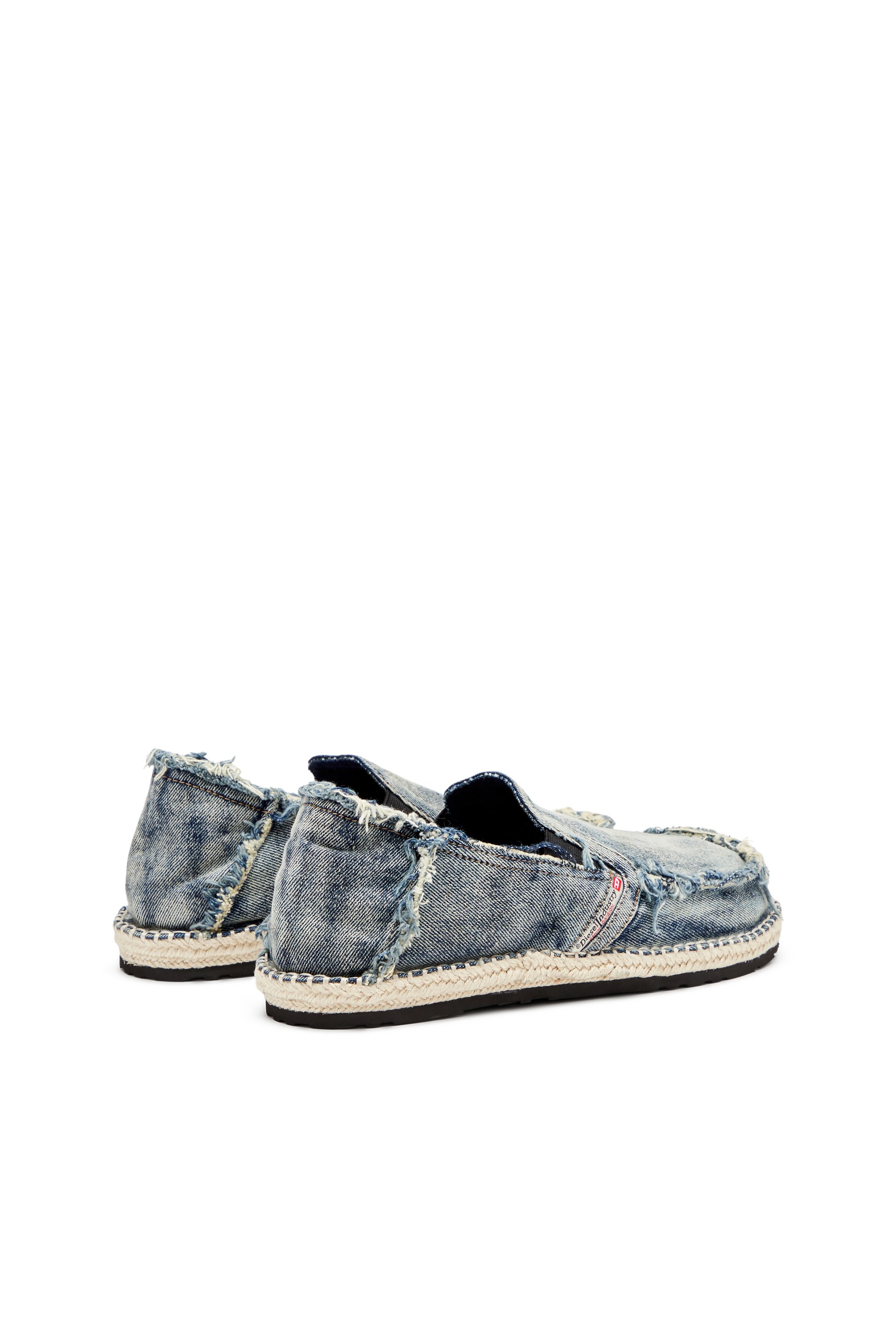 Diesel - D-LUKAS ESP, Mocasines de esparto en denim desgastado Hombre in Azul marino - 3