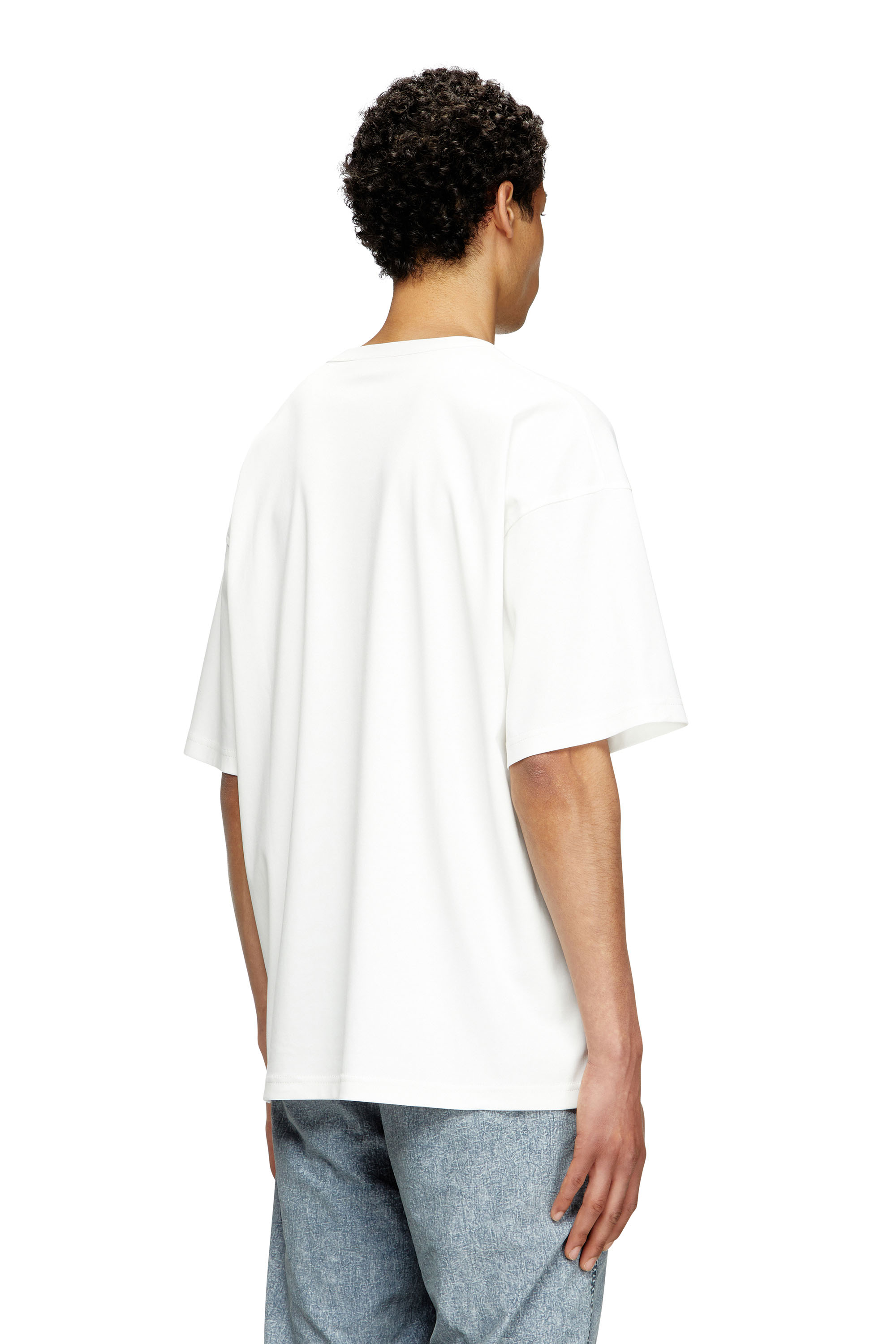 Diesel - T-BOXT-T6, Camiseta con logotipo Oval D rojo Hombre in Blanco - 4