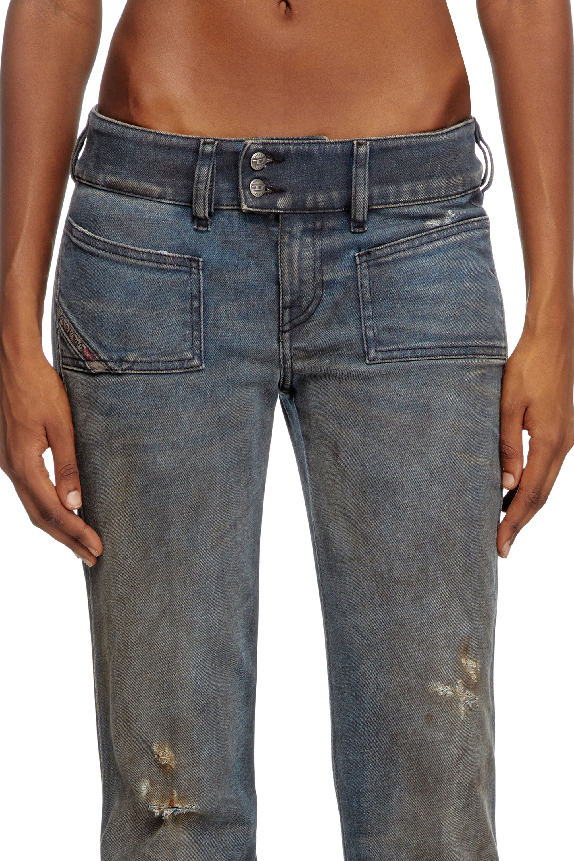 Diesel - Bootcut Jeans D-Hush 09L25 Mujer, Azul medio - 5