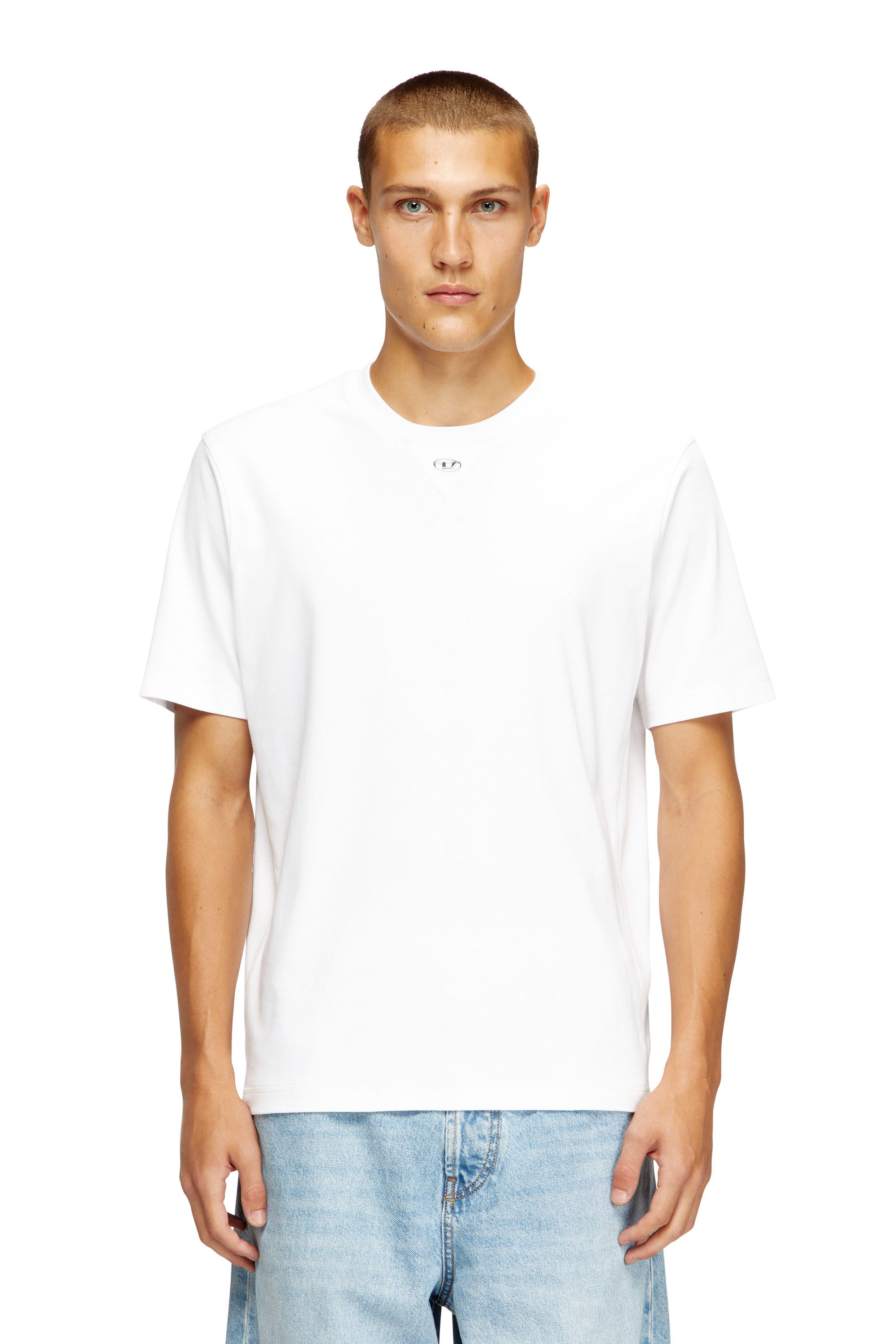 Diesel - T-MADJUST-TR, Regular T-shirt with crew neck and Oval D Hombre in ToBeDefined - 1