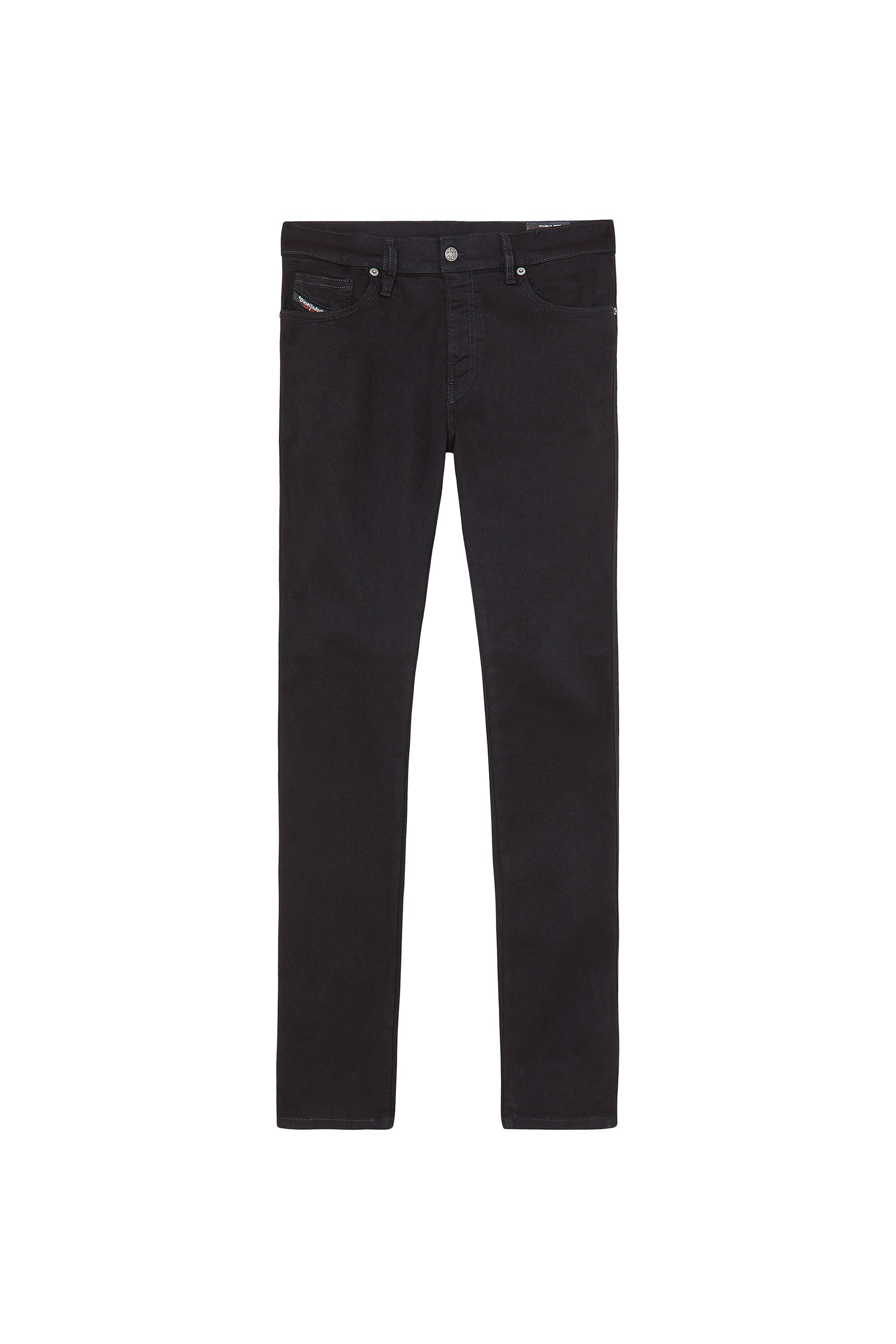 Diesel - D-Istort 069EF Skinny Jeans, Negro/Gris oscuro - Image 1