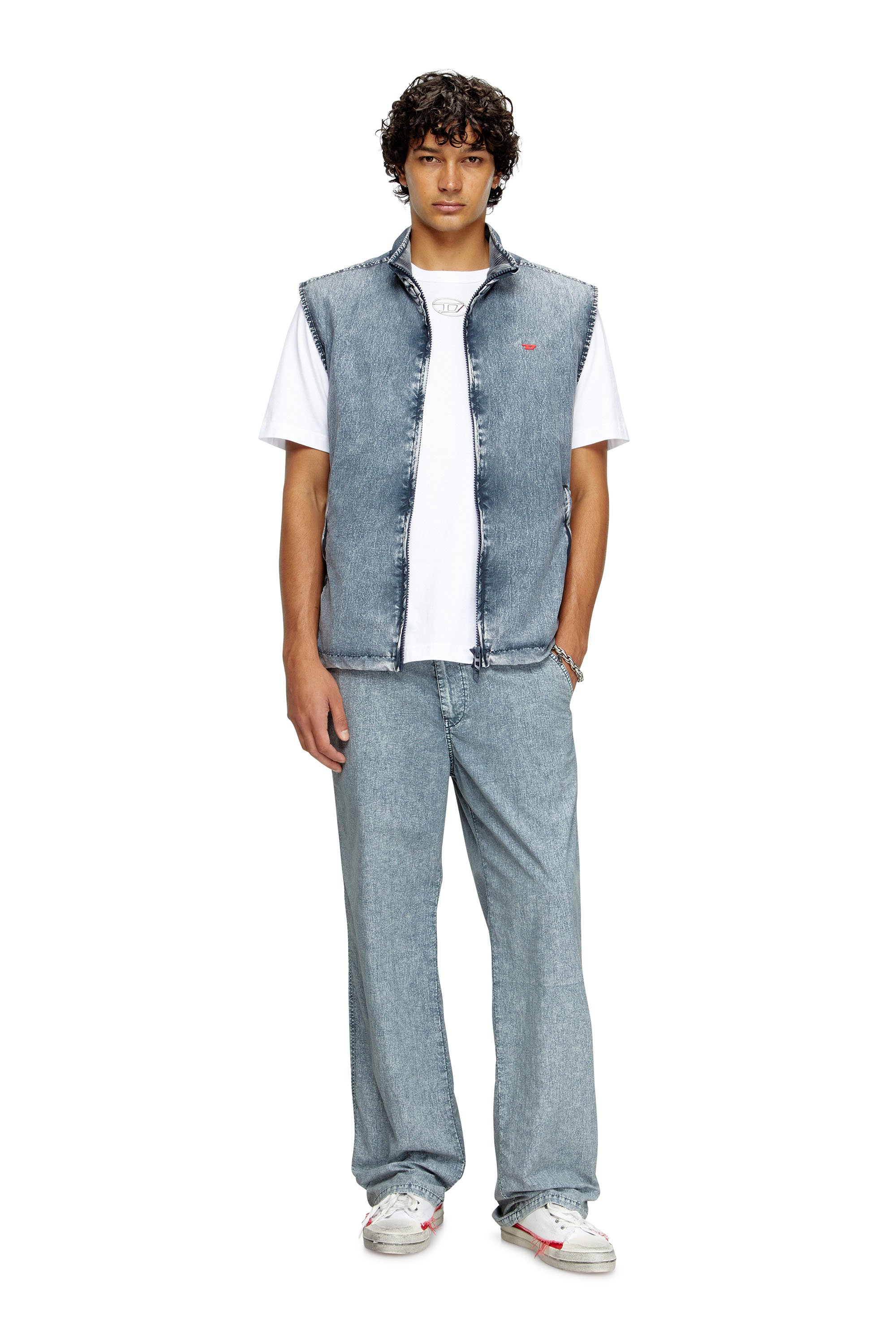 Diesel - T-JUST-OD, Camiseta con logotipo moldeado por inyección Hombre in Blanco - 2