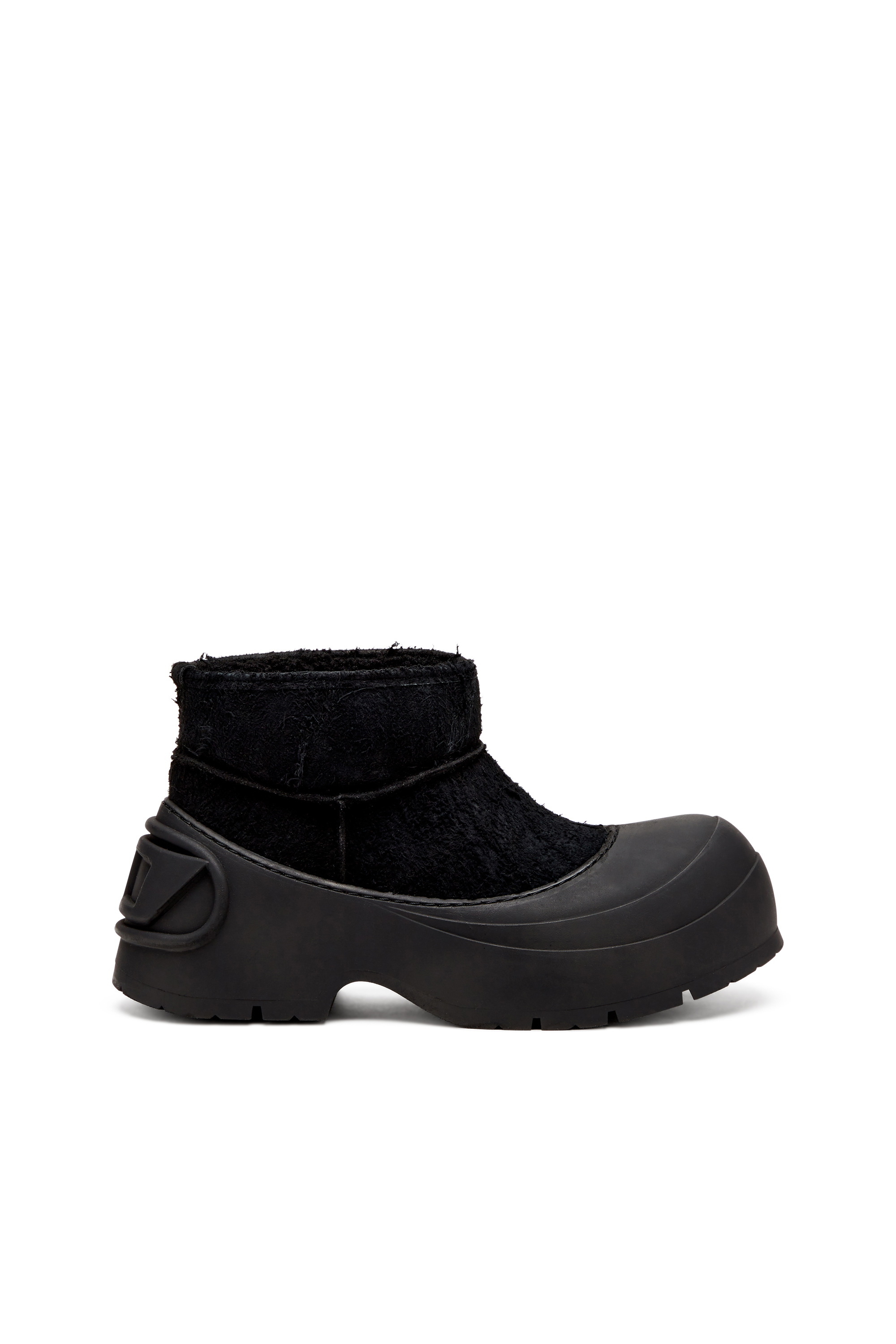 Diesel - D-DONALD MONTONE, Botines gruesos con suela dentada Hombre in Negro - 1