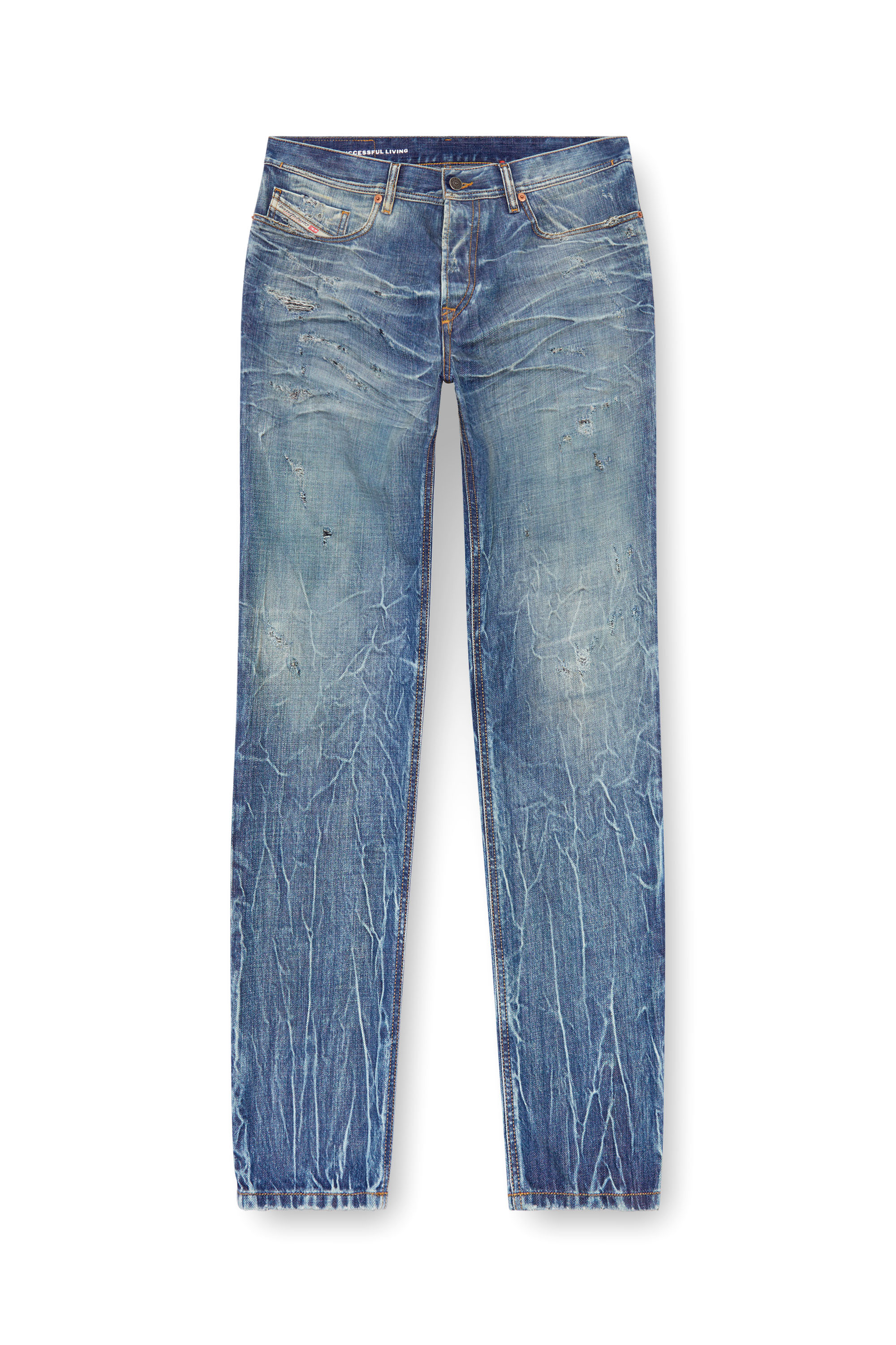 Diesel - Man Tapered Jeans 2023 D-Finitive 09K37, Medium blue - Image 5