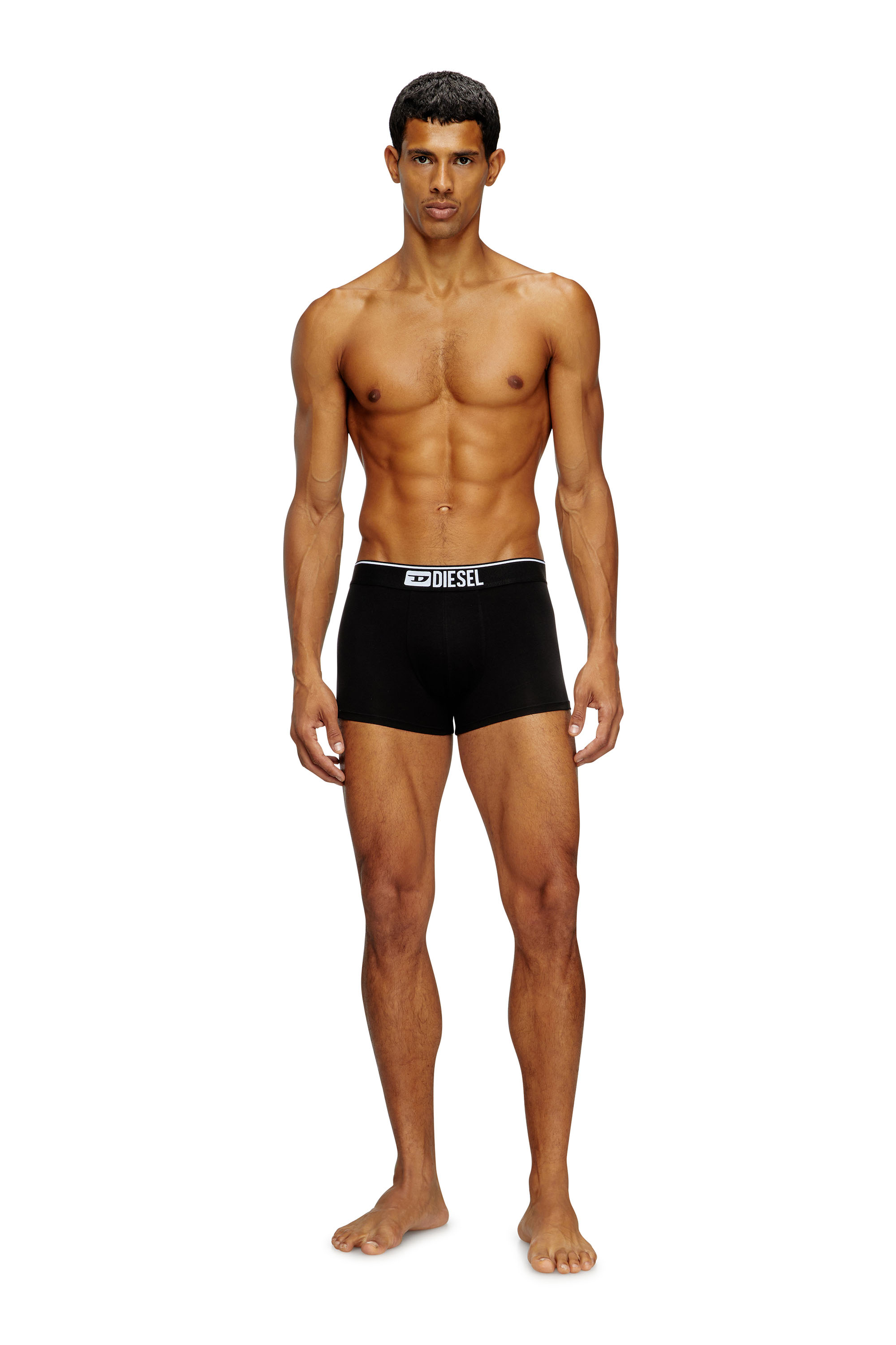 Diesel - UMBX-DAMIENTHREEPACK, Paquete de tres bóxers ajustados lisos Hombre in Negro - 3