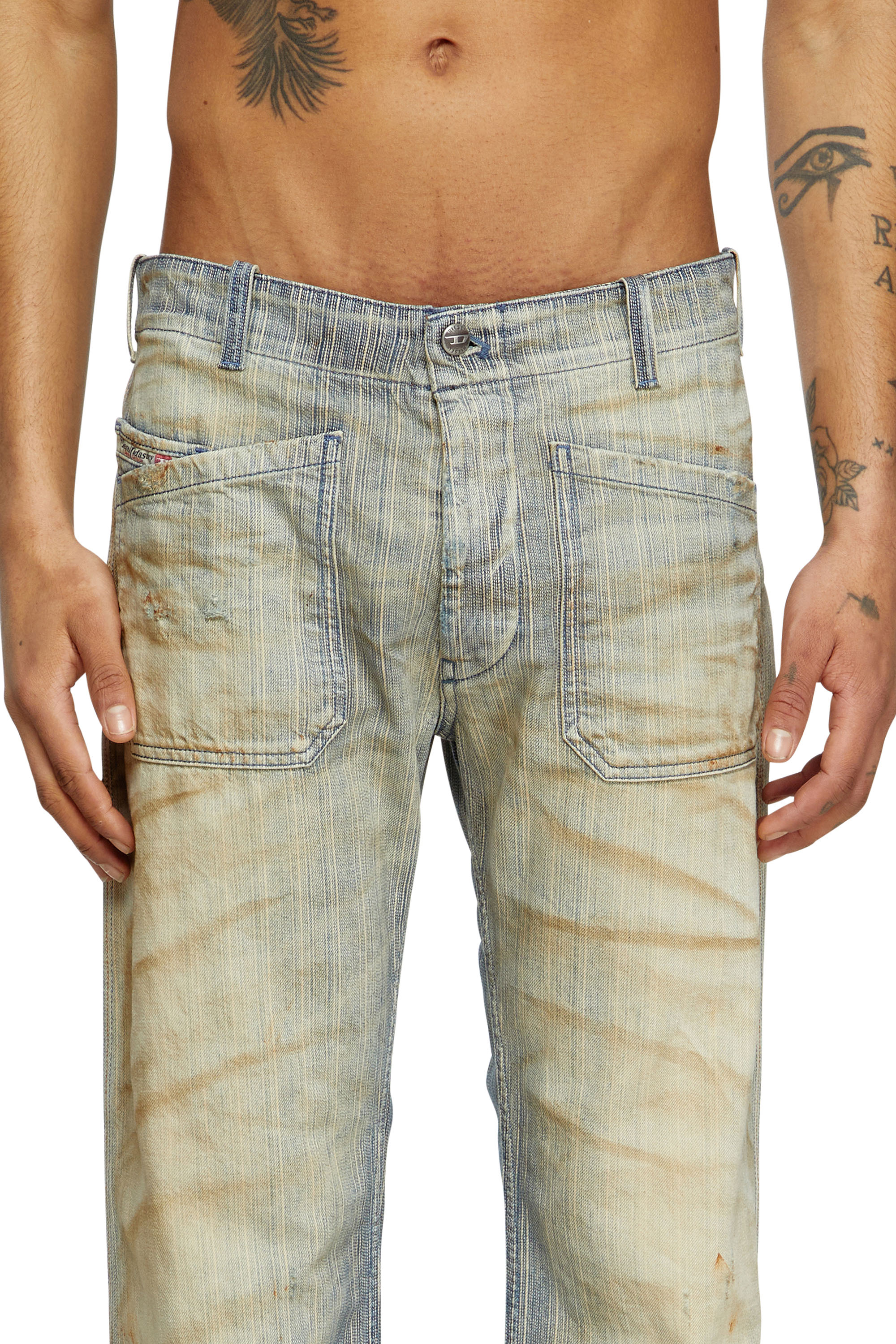 Diesel - Bootcut Jeans D-Moorix 09L55 Hombre, Azul medio - 5