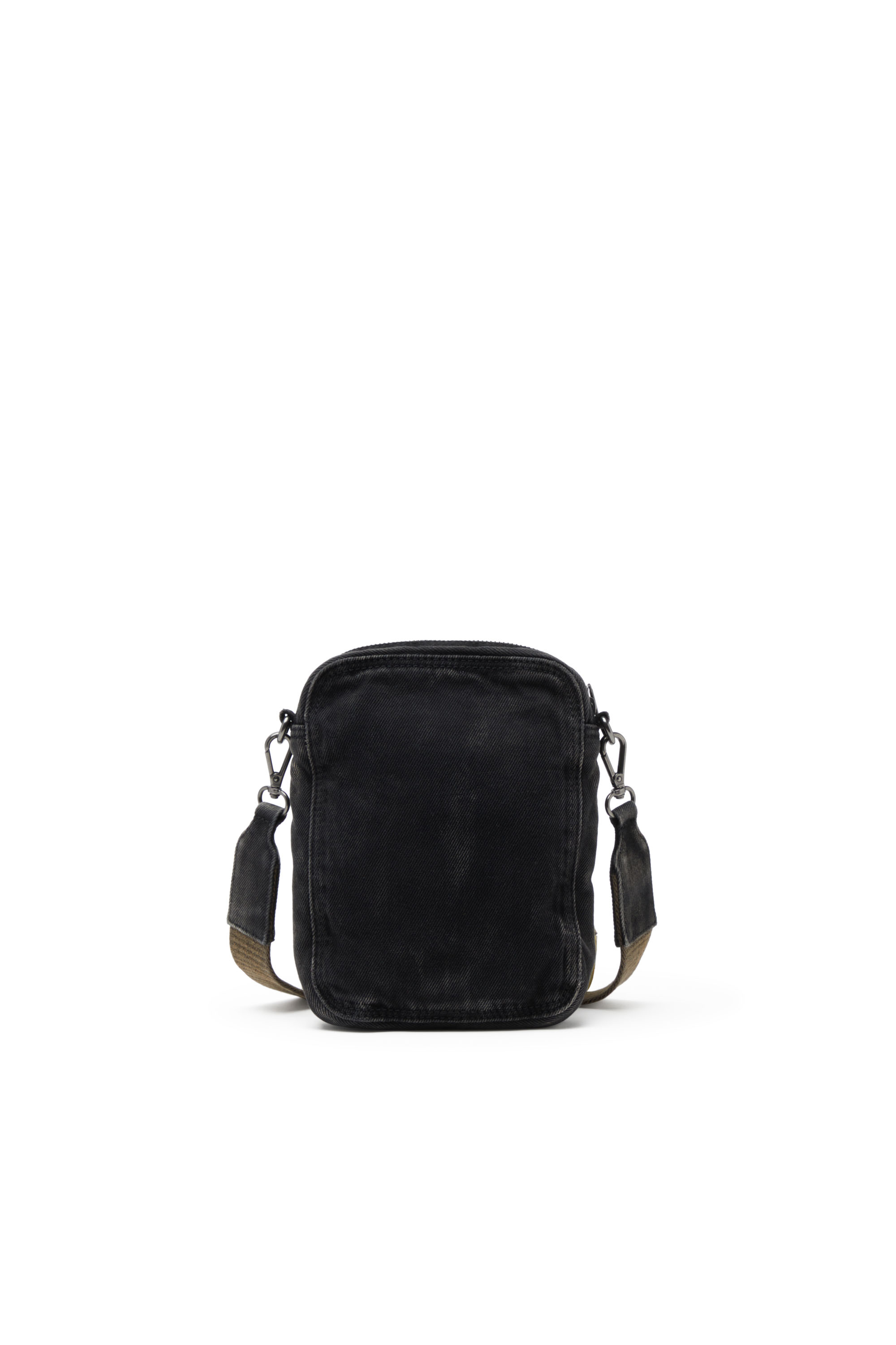 Diesel - MULTI-PKTS CROSSBODY X, Man's Crossbody bag in washed denim in Black - 2