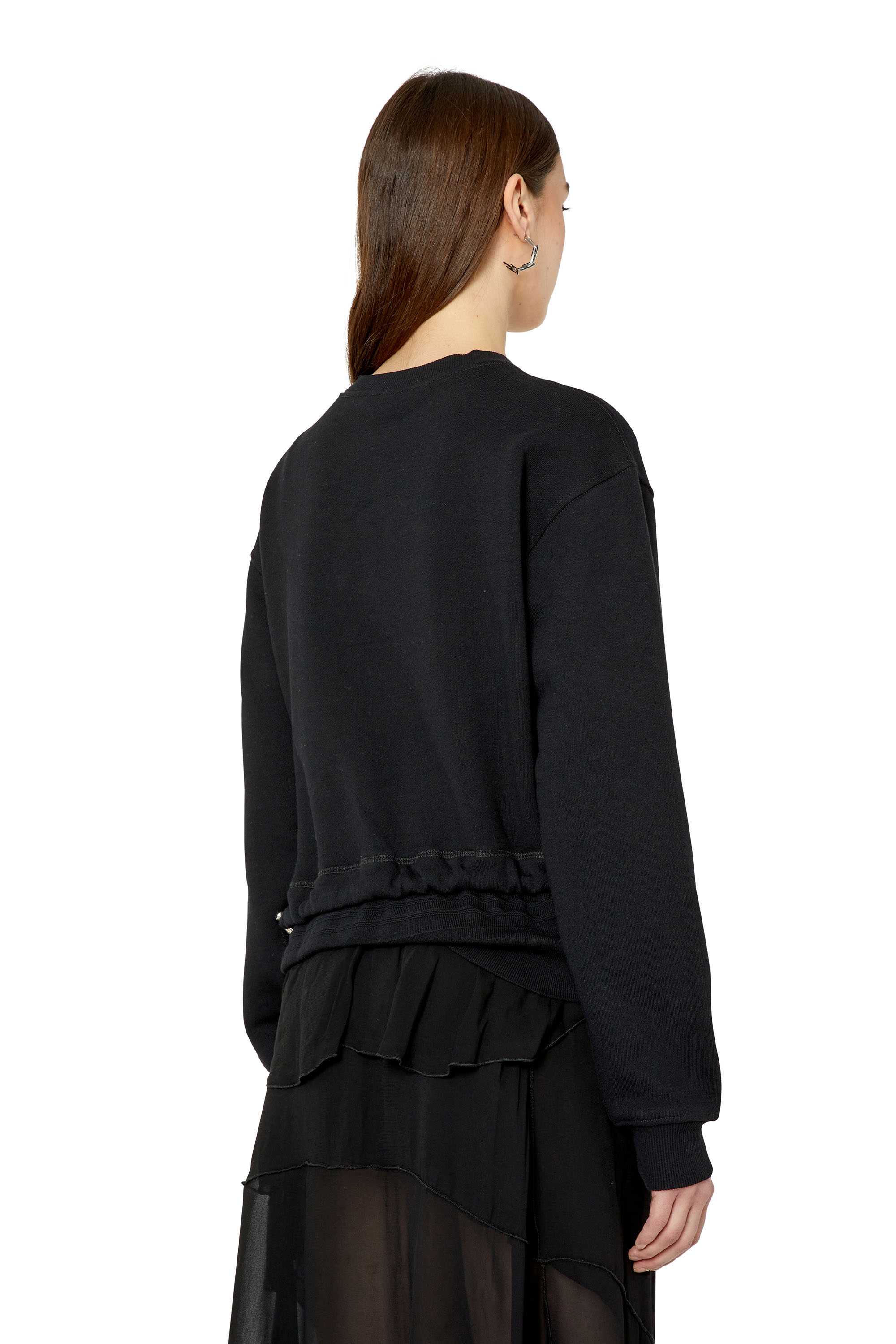 F-ROLLIES Woman: Sweatshirt with layered drawstring hem | Diesel