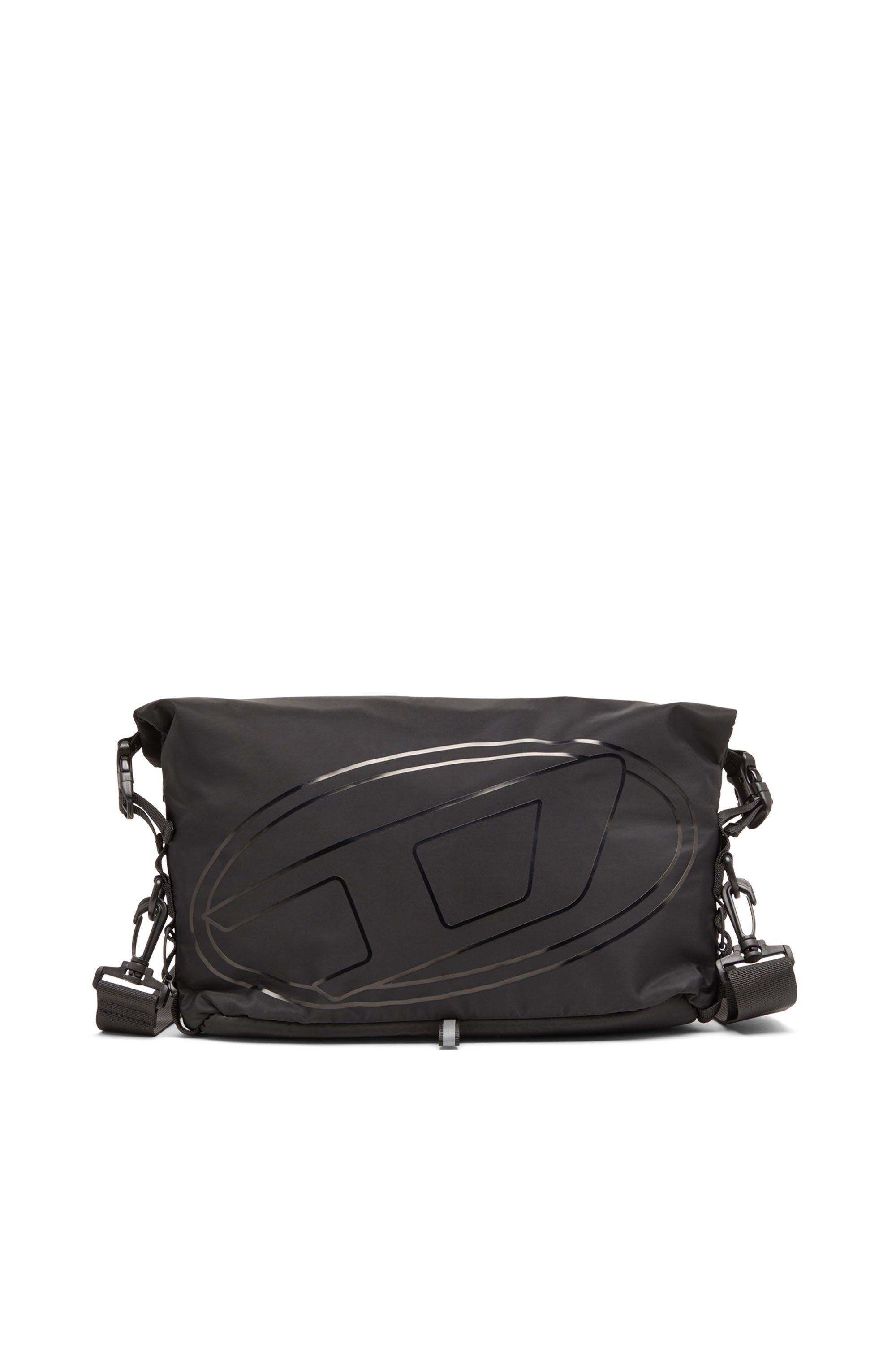 Diesel - DRAPE CROSSBODY, Drape-Bandolera de nailon con estampado Oval D Hombre in Negro - 1