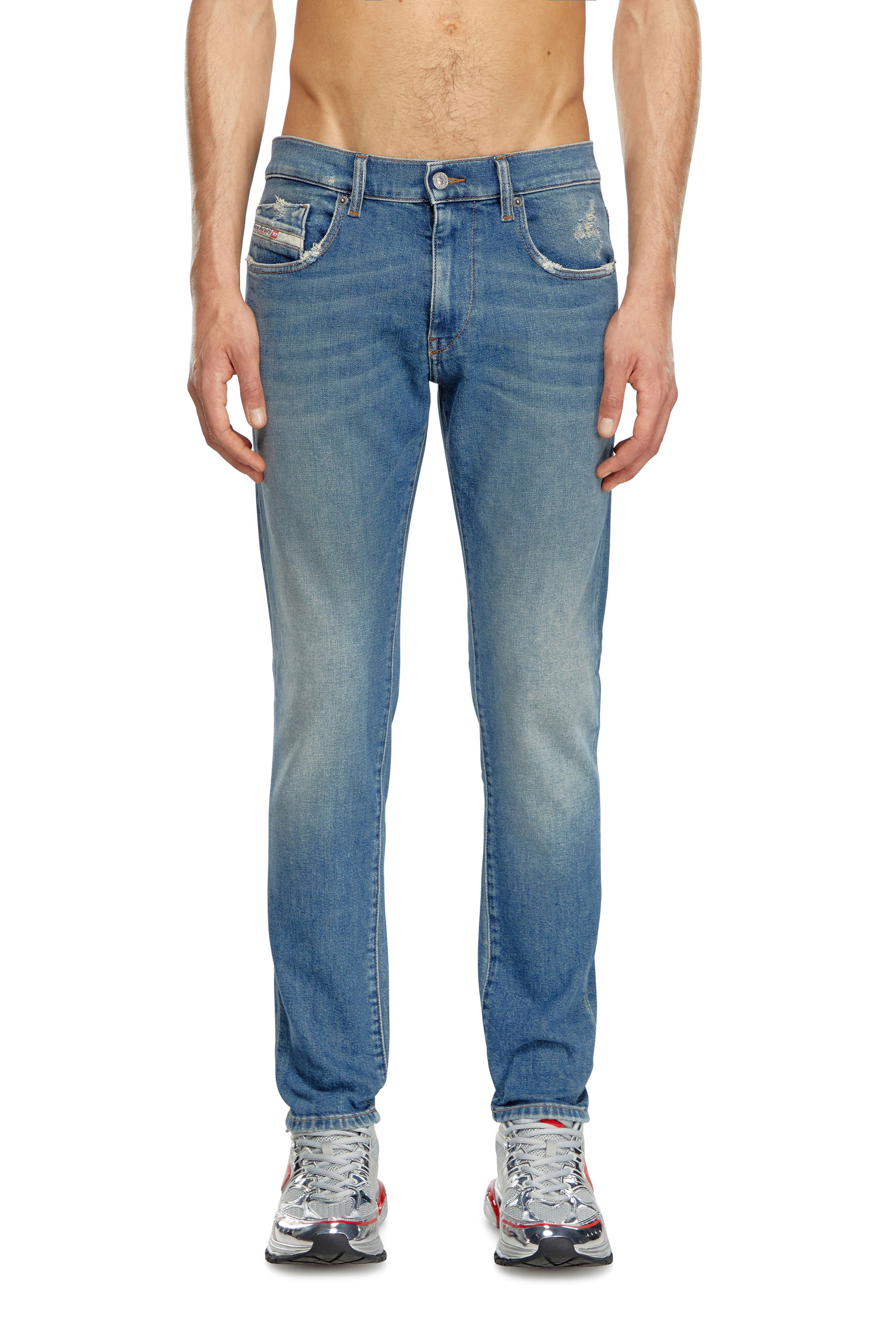 Diesel - Slim Jeans 2019 D-Strukt 0GRDG, Hombre Slim Jeans - 2019 D-Strukt in Azul marino - Image 1