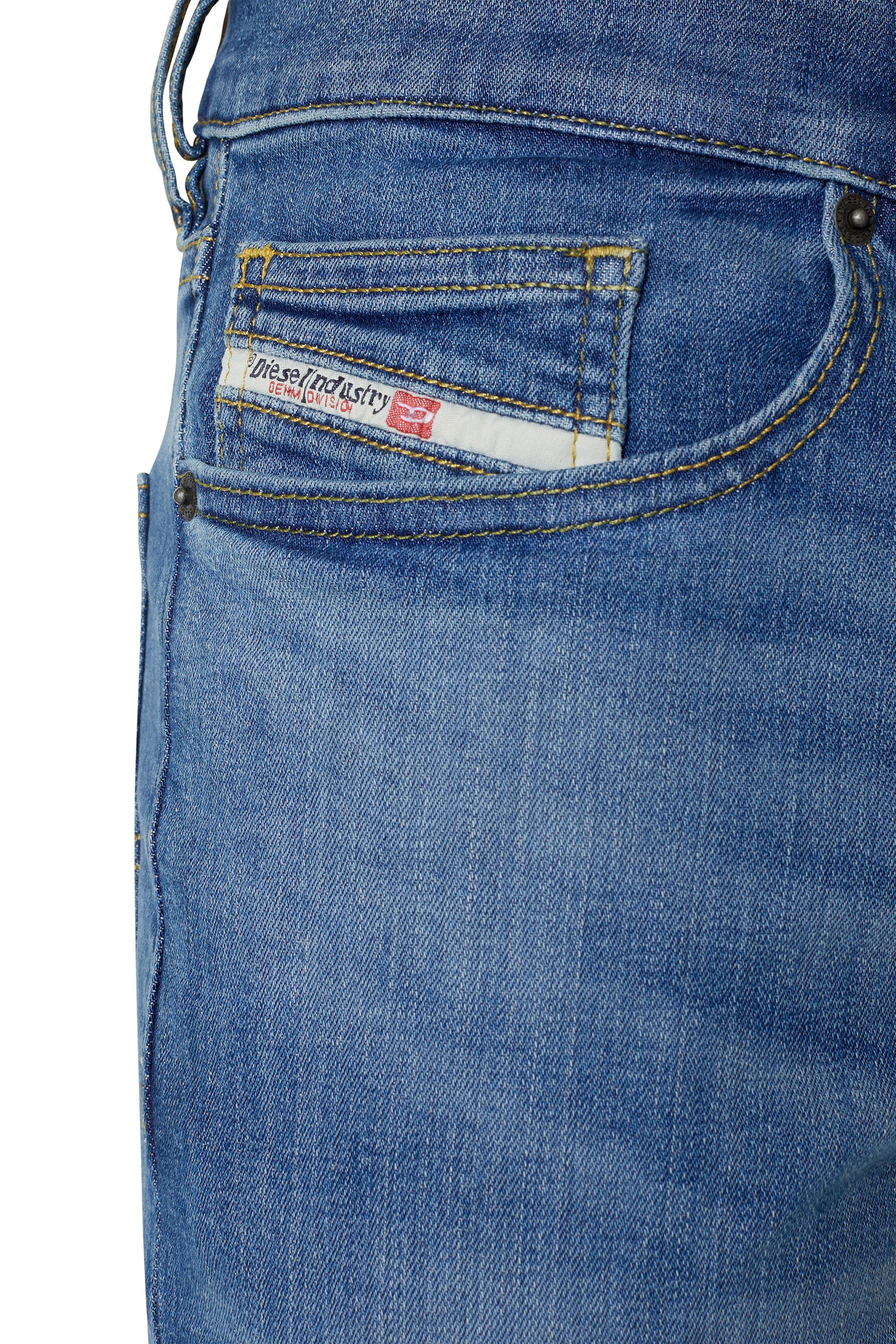 Diesel - D-Luster 0ELAV Slim Jeans, Azul medio - Image 3