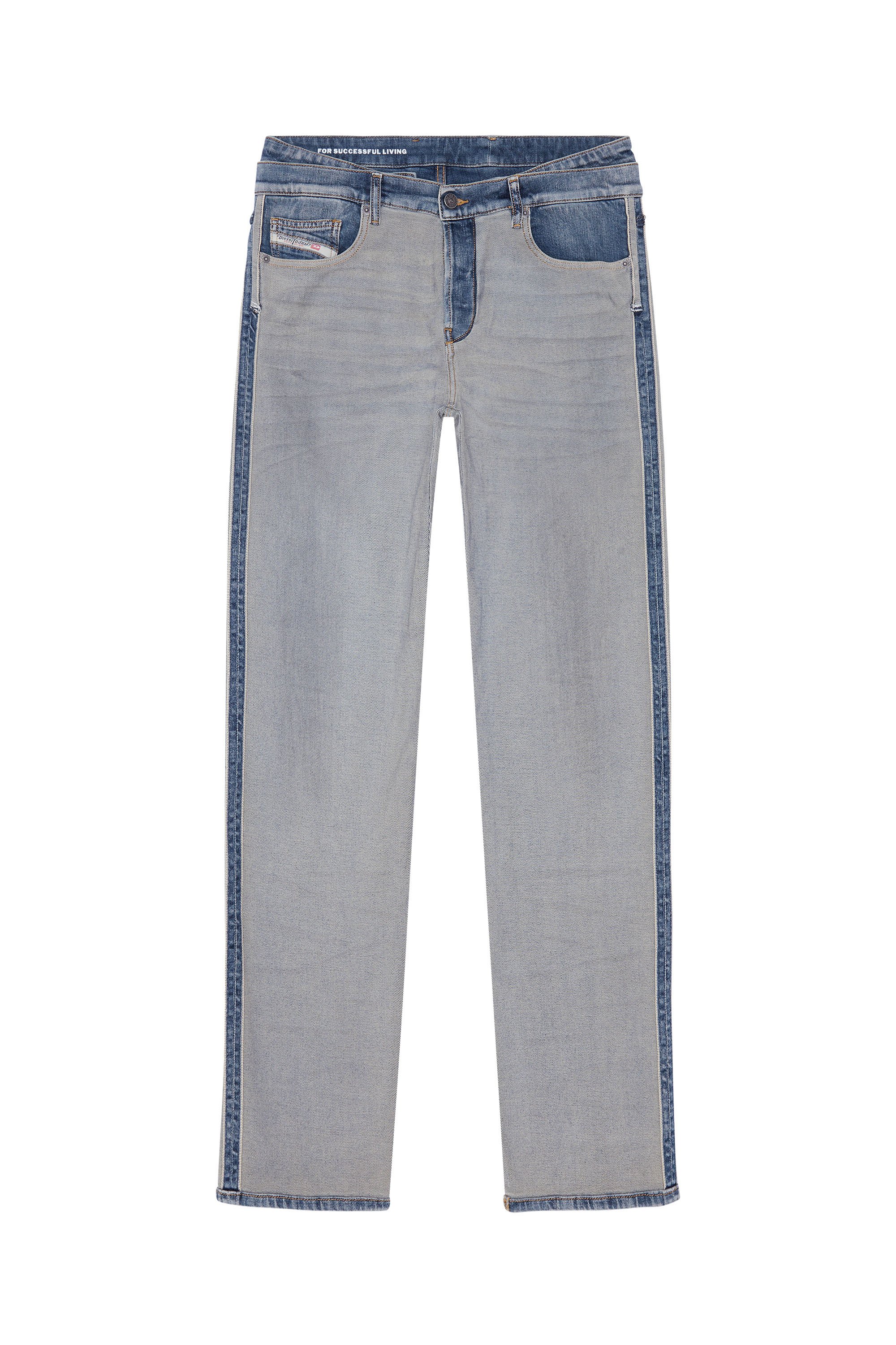 Save 4% DIESEL Denim D-viker Cotton Jeans in Grey for Men Grey Mens Clothing Jeans Straight-leg jeans 