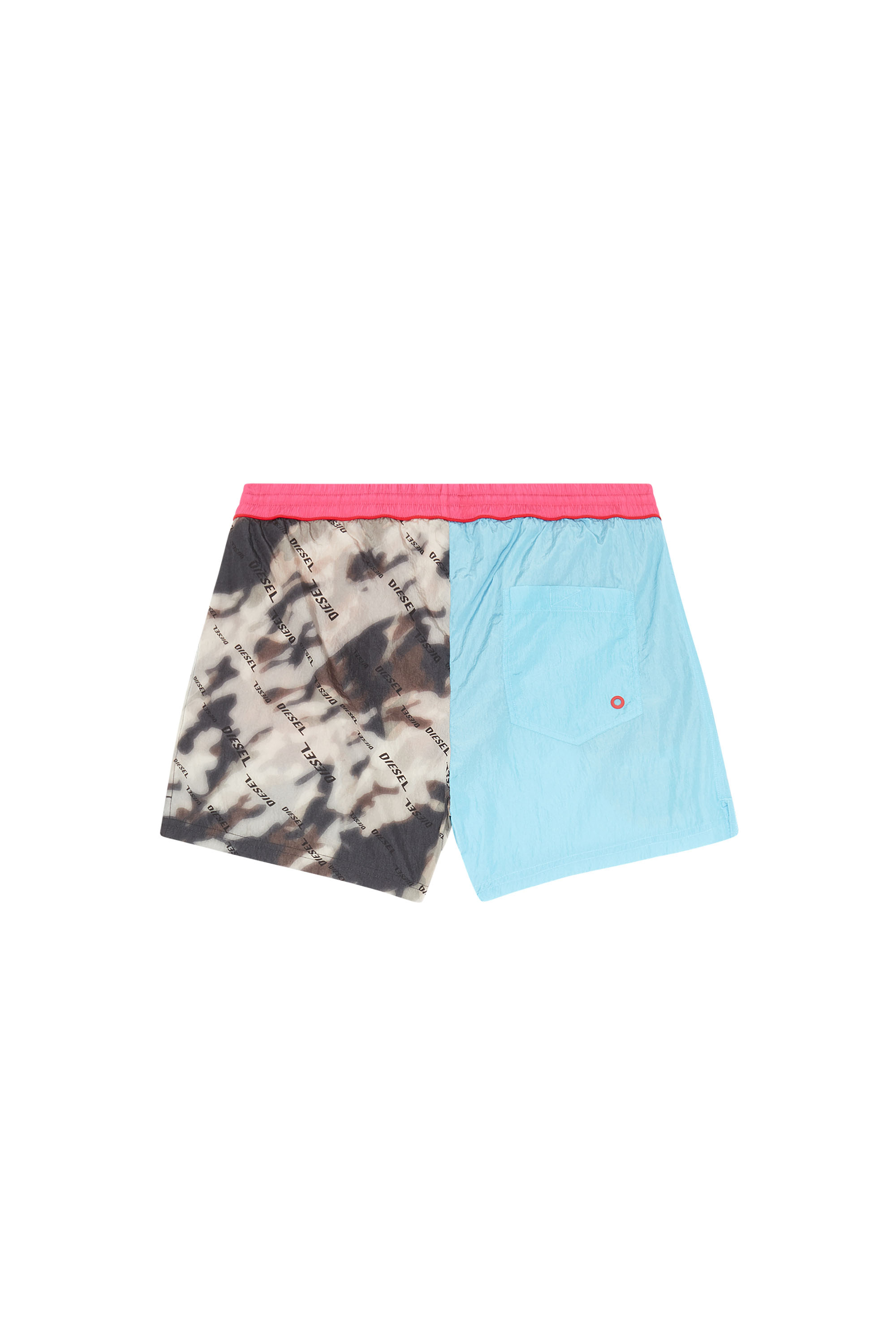 Diesel - BMBX-NICO, Man Mid-length swim shorts patchwork graphics in Multicolor - Image 2