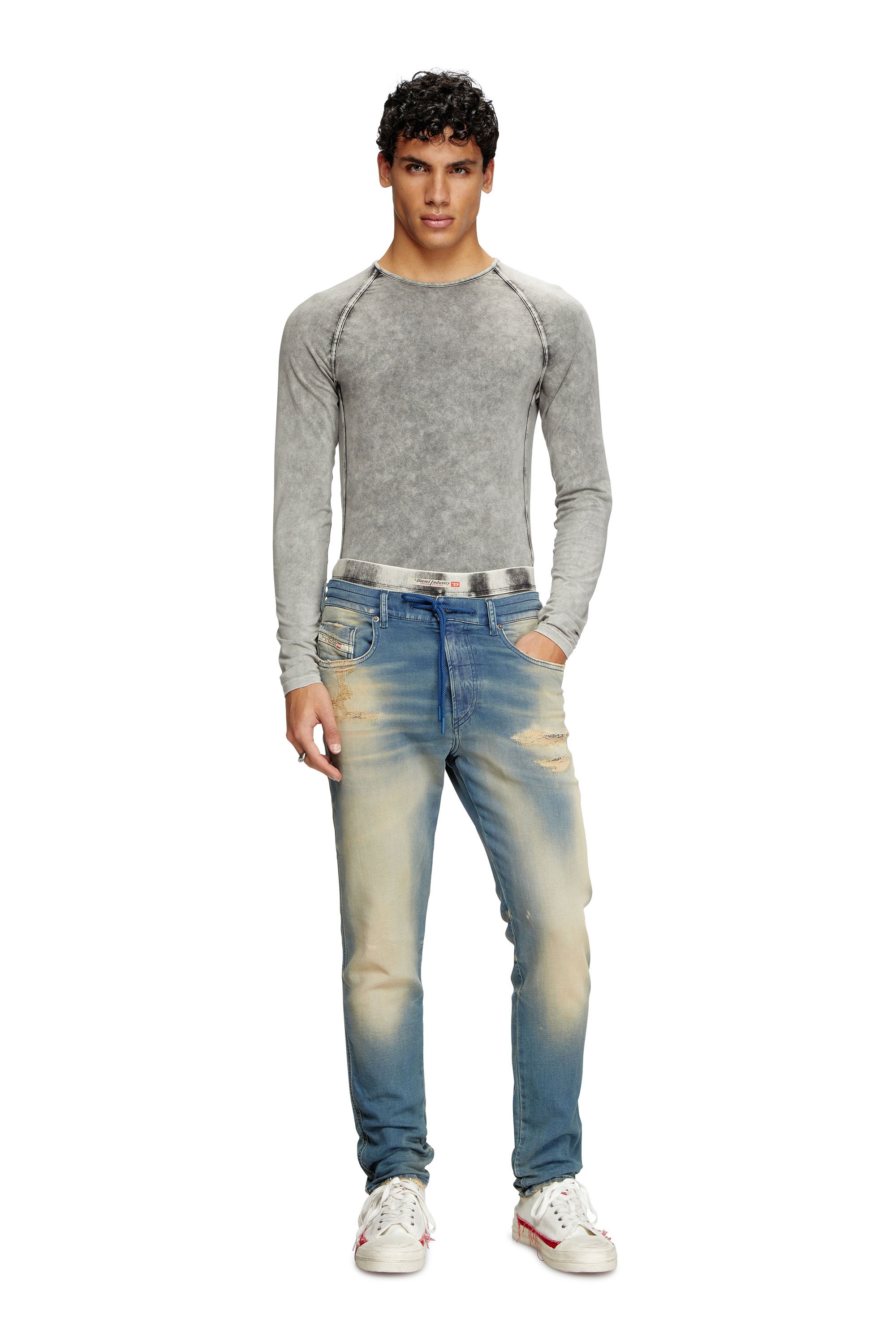 Diesel - Slim 2060 D-Strukt Joggjeans® 068PP Hombre, Azul medio - 2