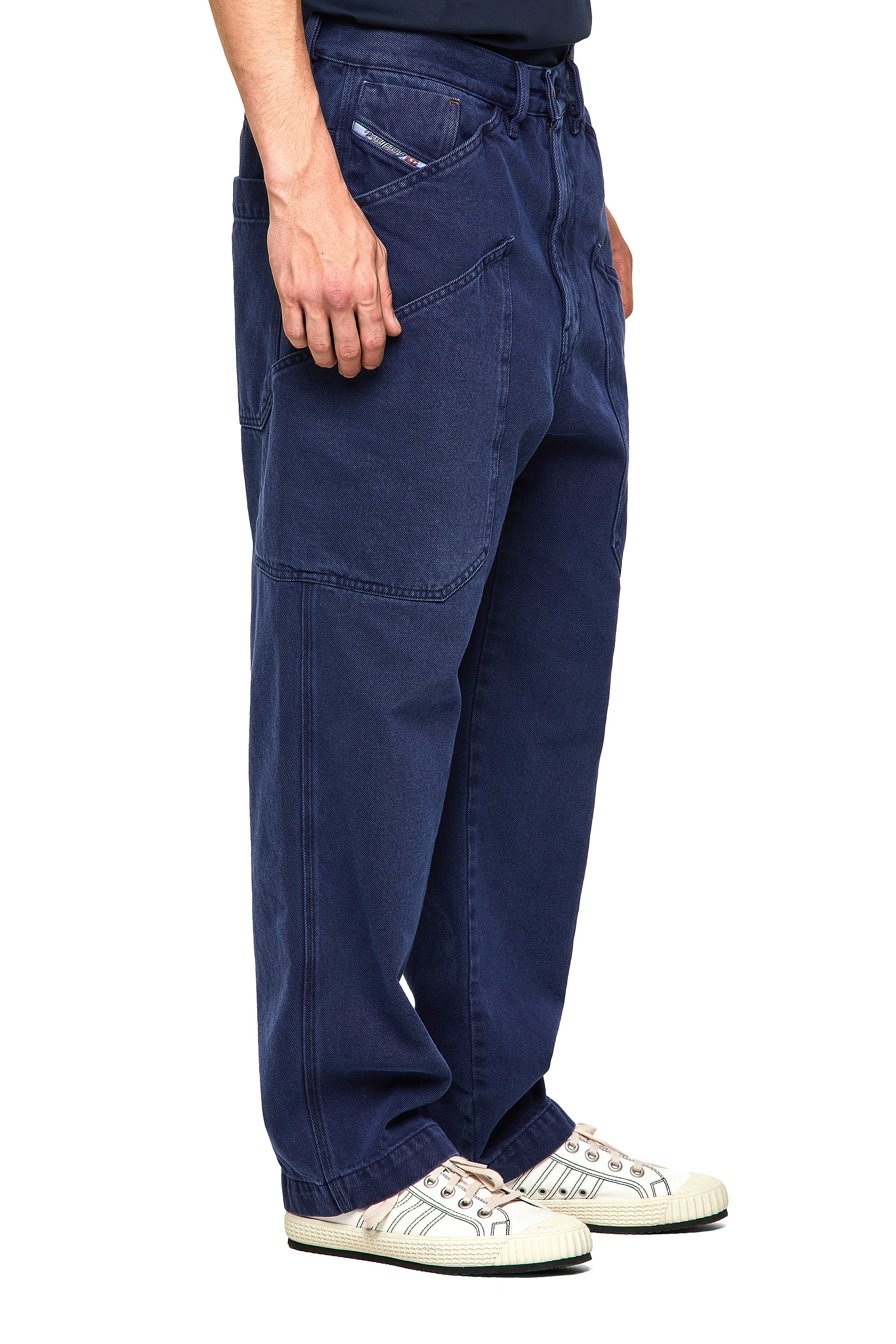 Diesel - D-Franky 0EEAX Straight Jeans, Medium Blue - Image 4