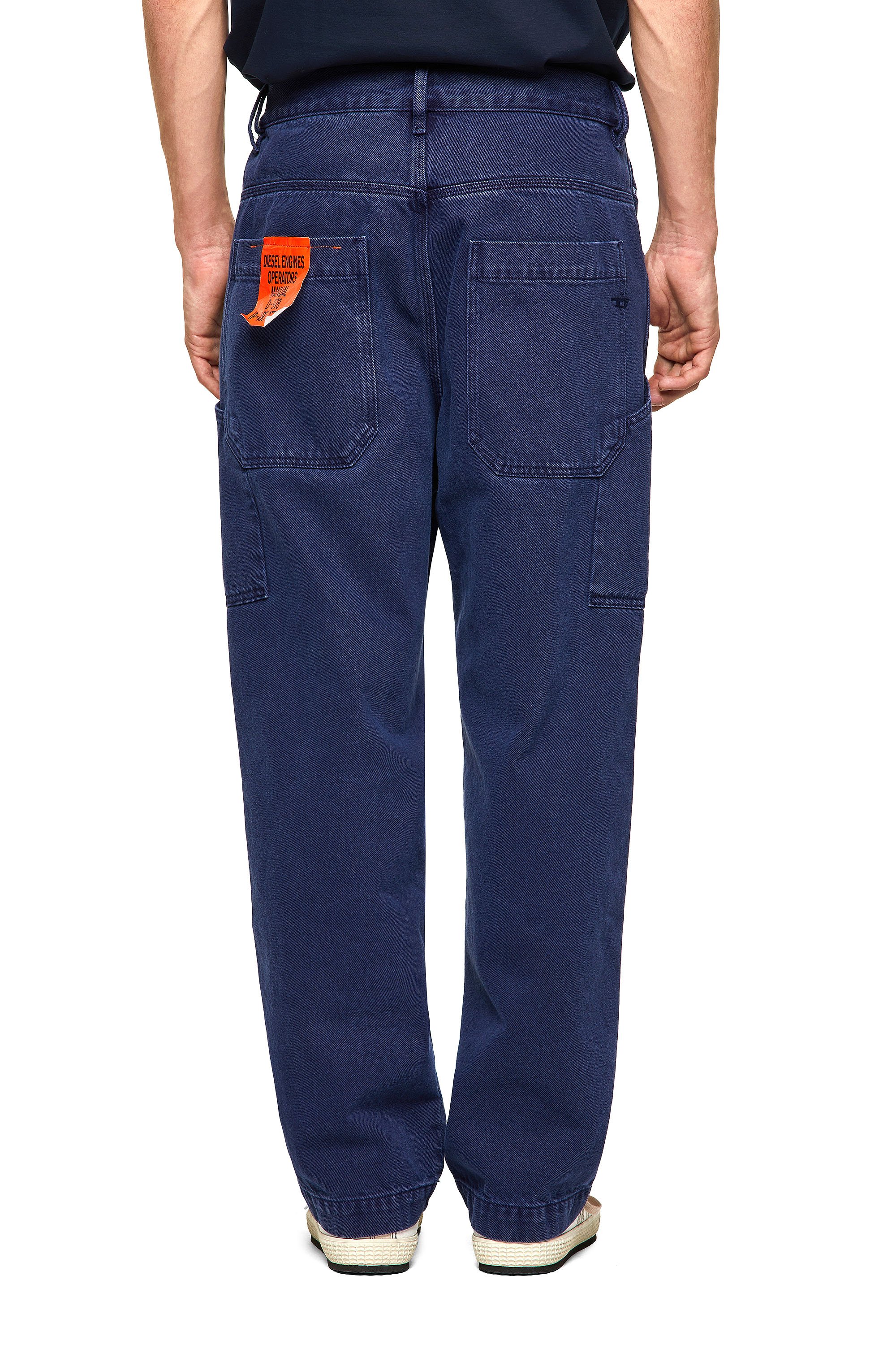 Diesel - D-Franky 0EEAX Straight Jeans, Medium Blue - Image 2