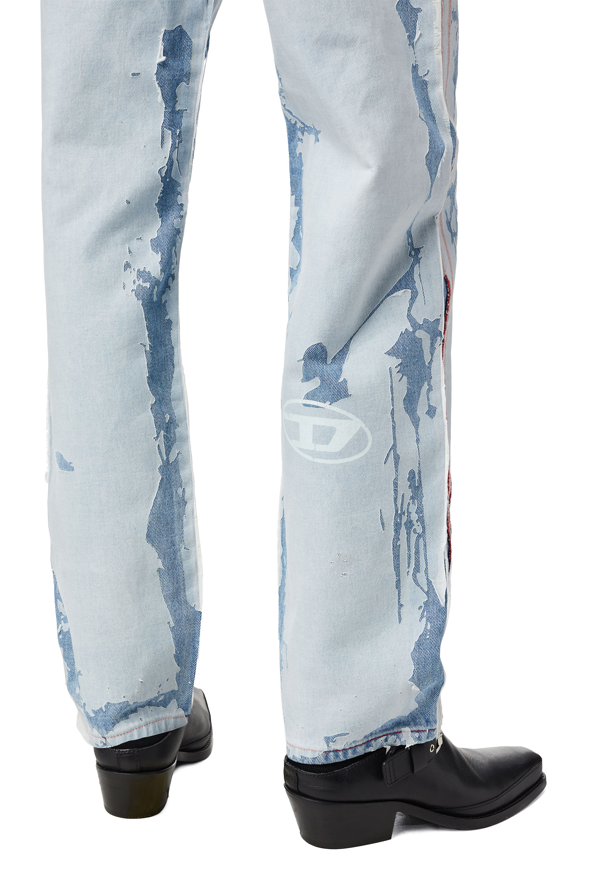 Diesel - 2010 007B6 Straight Jeans, Azul Claro - Image 6