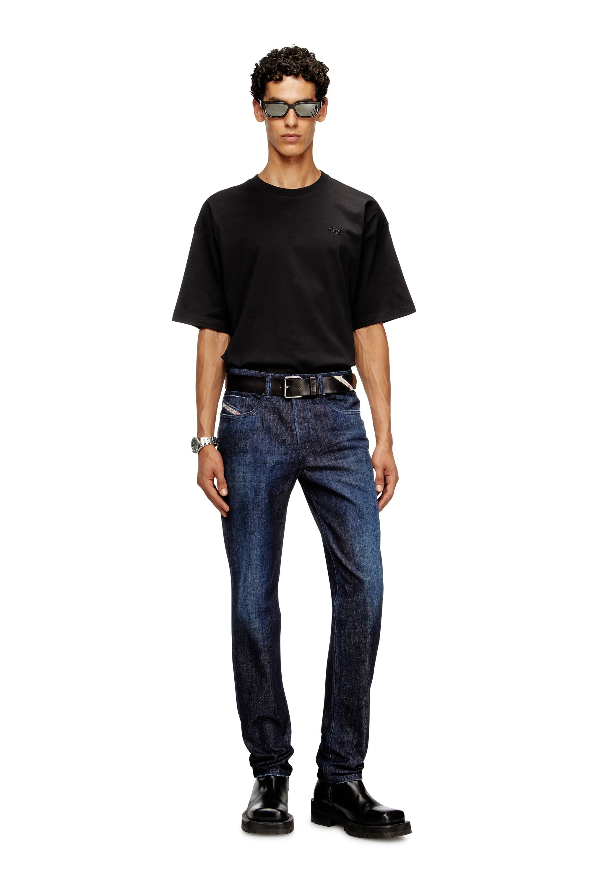 Diesel - Regular Jeans 2023 D-Finitive 09M19 Hombre, Azul Oscuro - 2
