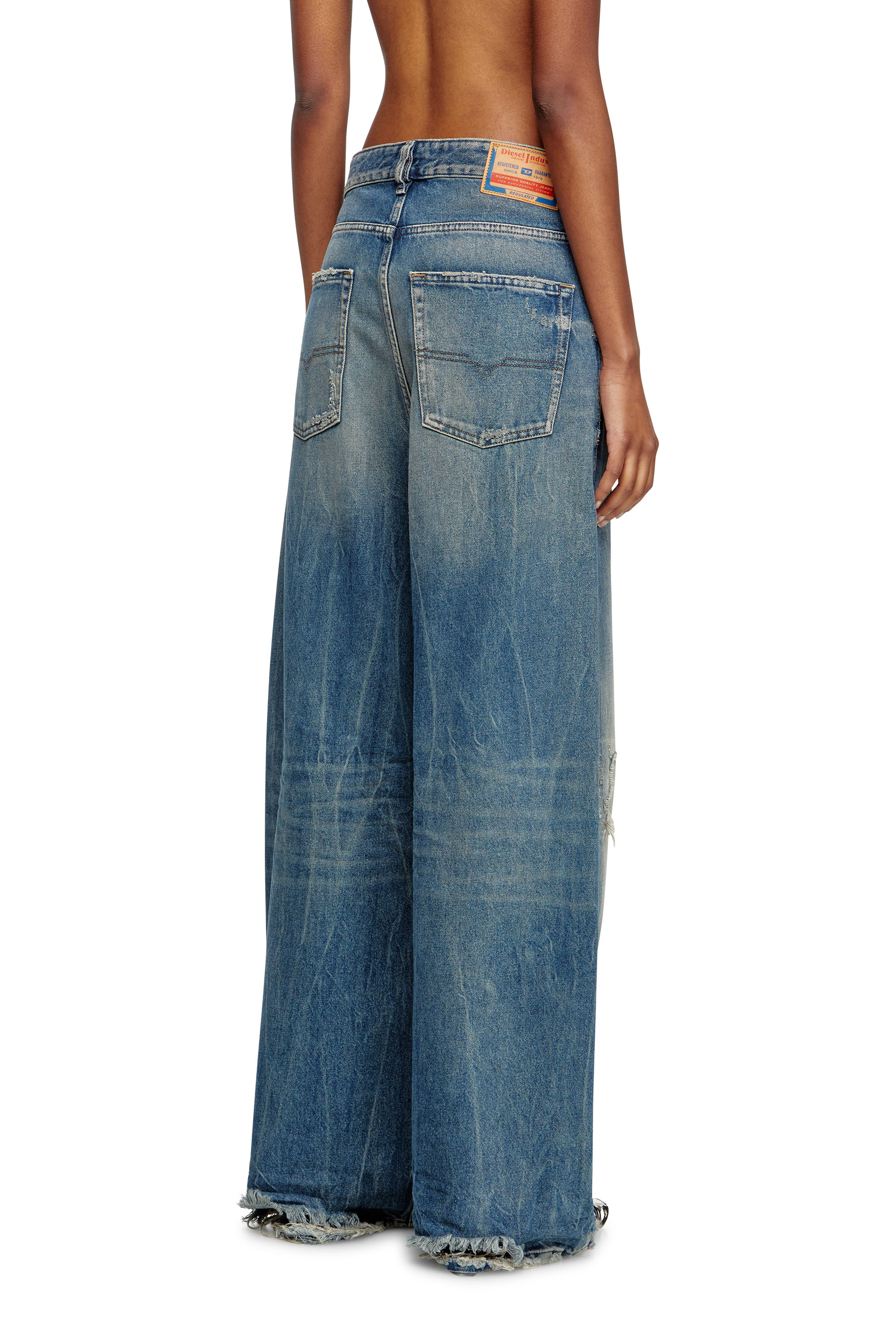 Diesel - Relaxed Jeans 1996 D-Sire 09M28 Mujer, Azul medio - 4