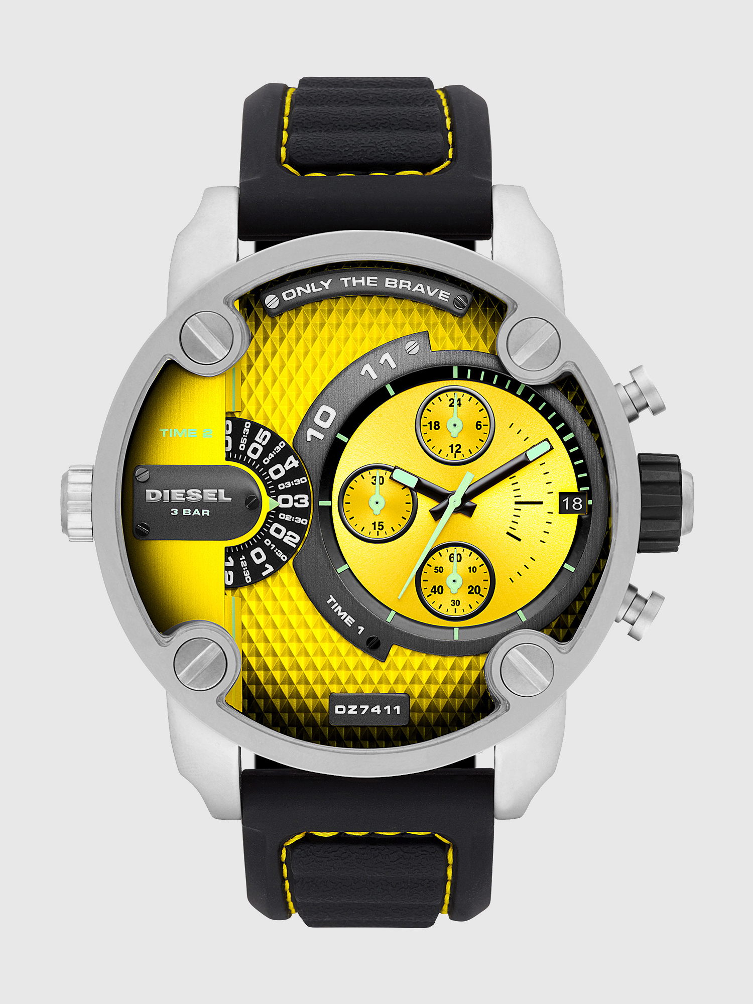 diesel watches yellow